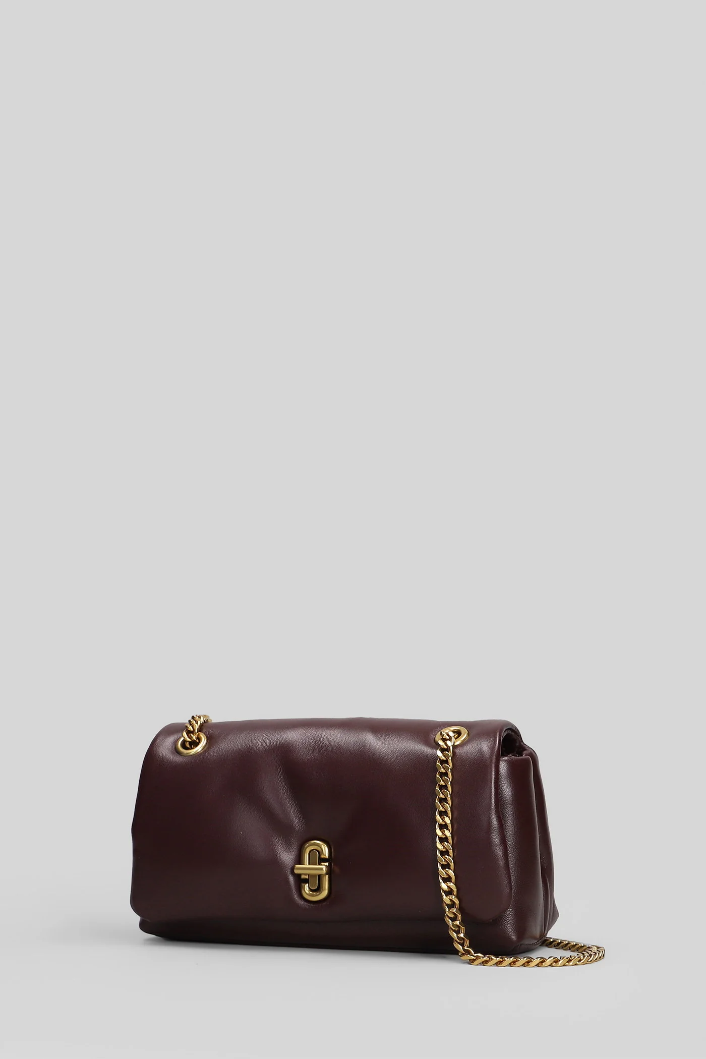 Chain mini bag Shoulder bag in bordeaux leather - Image 2