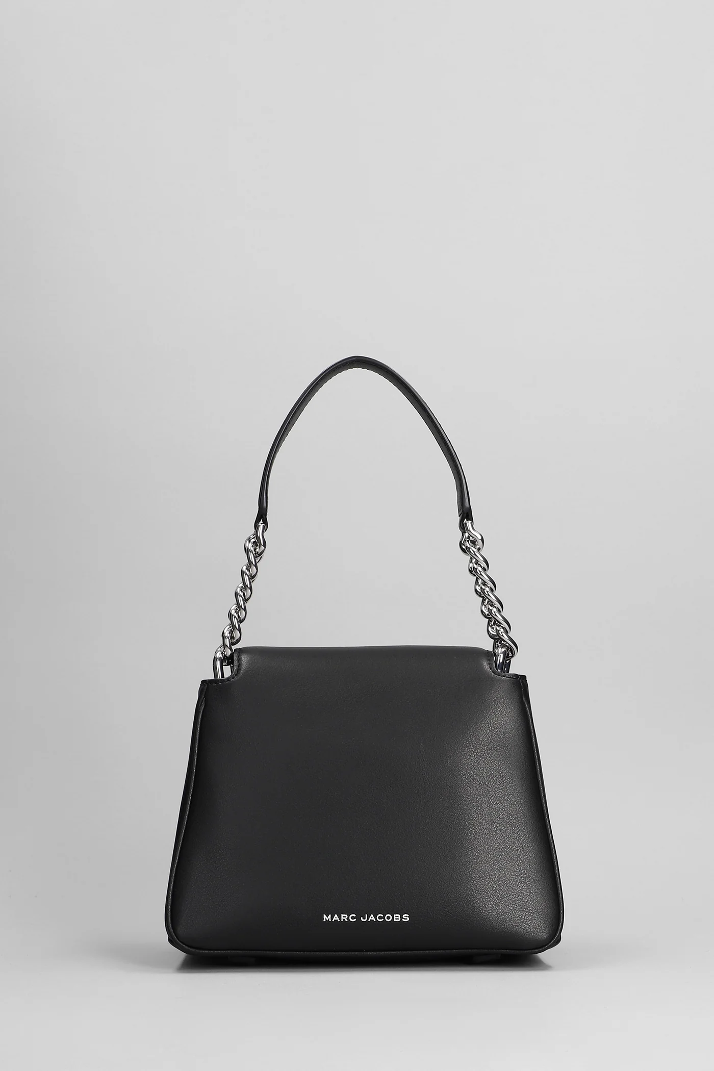 Shoulder bag in black leather - Image 3