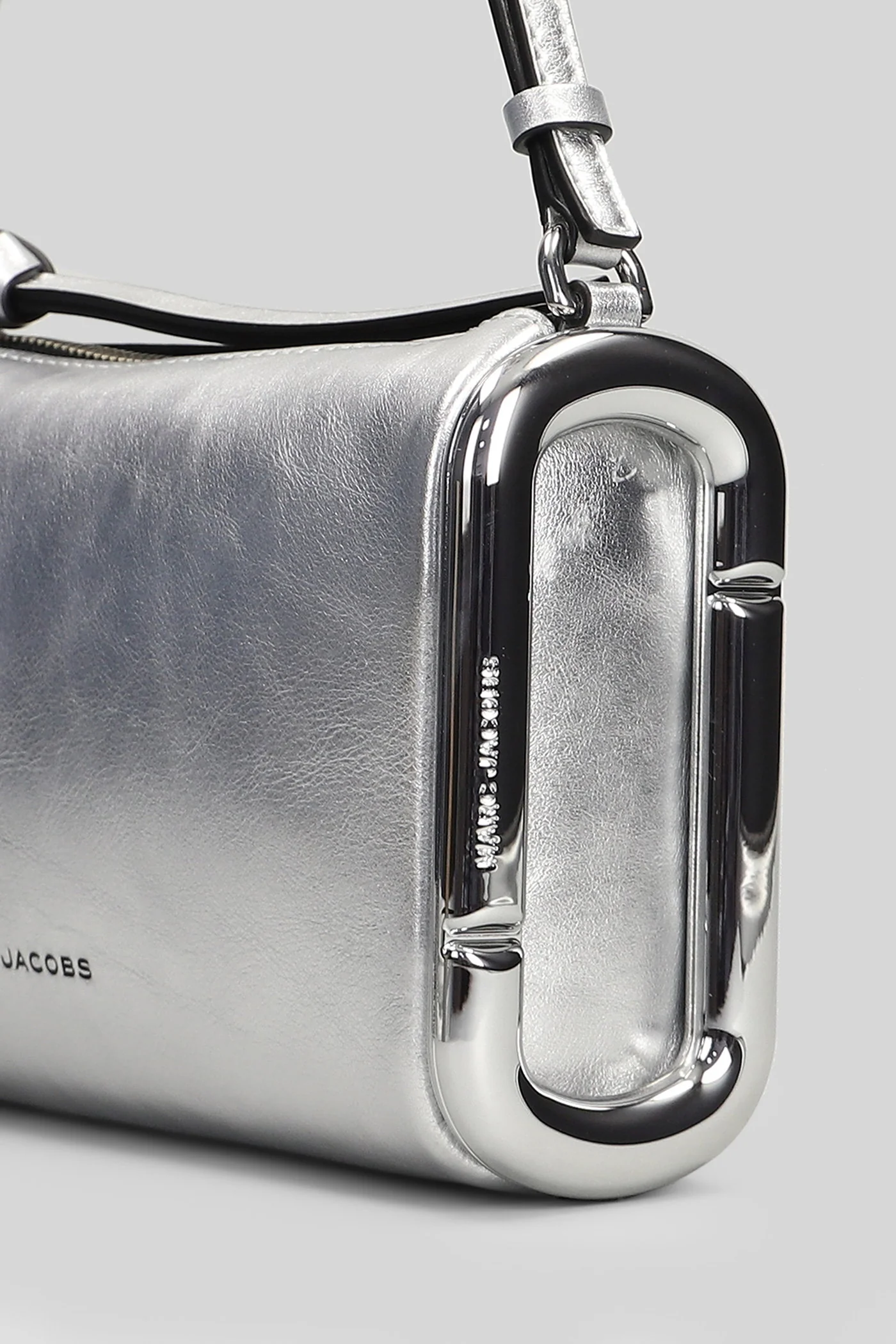 Small shoulder bag Shoulder bag in silver leather - Image 4