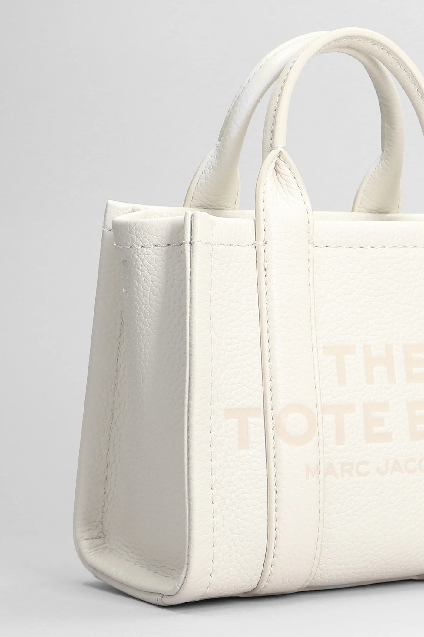 The crossbody tote Tote in white leather - Image 4