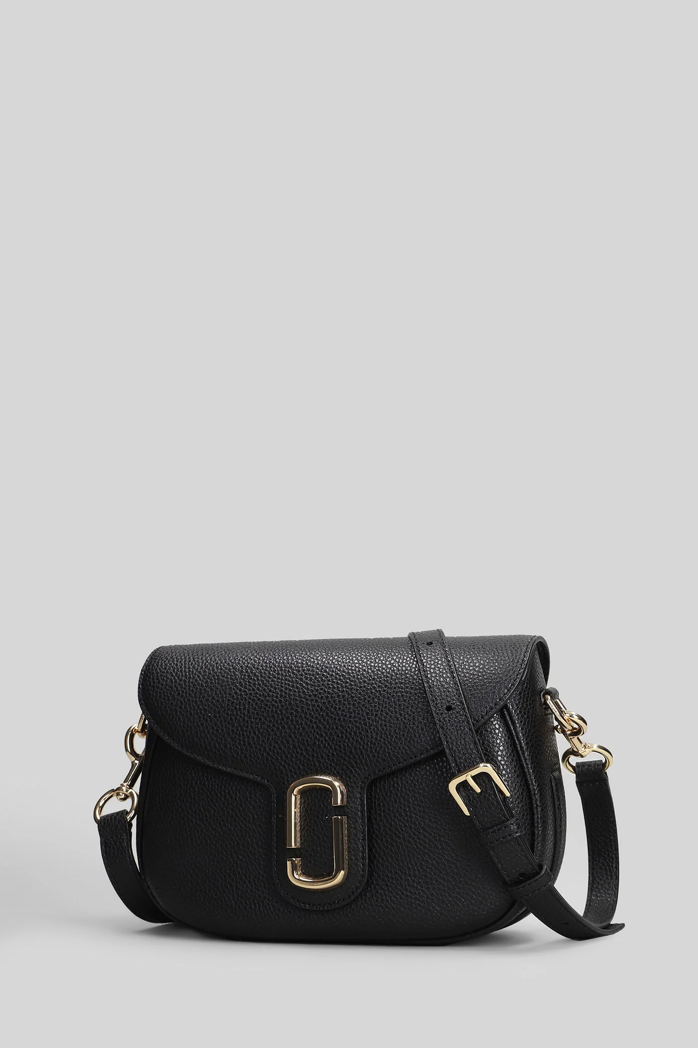 The large saddle Shoulder bag in black leather - Image 2