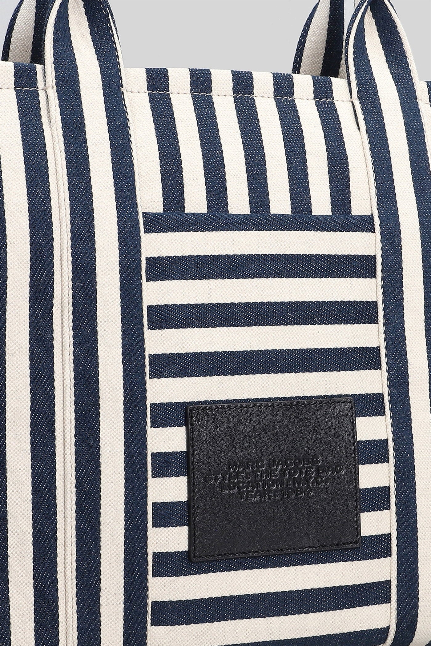 The large tote Tote in blue cotton - Image 4