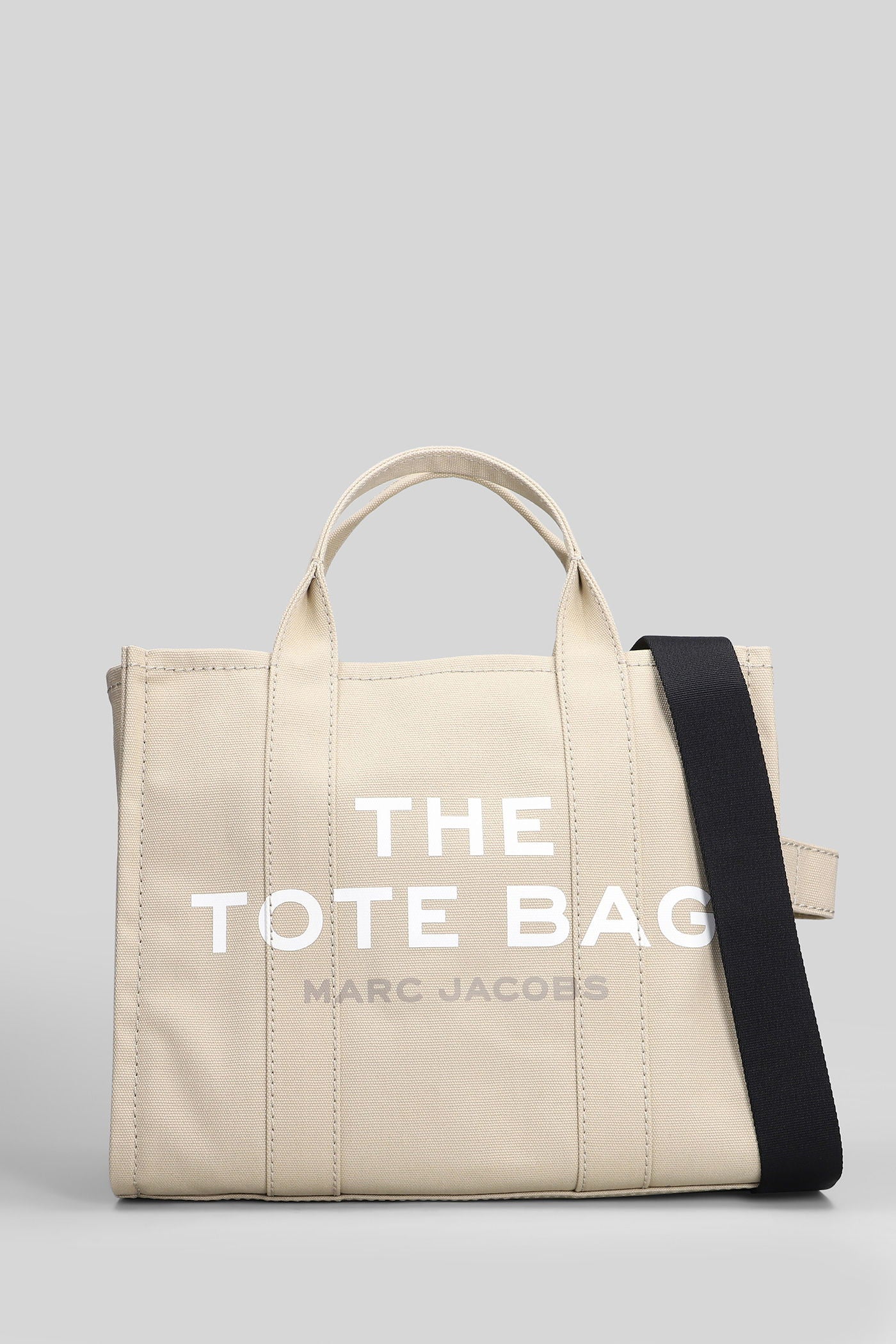The medium tote Tote in beige cotton