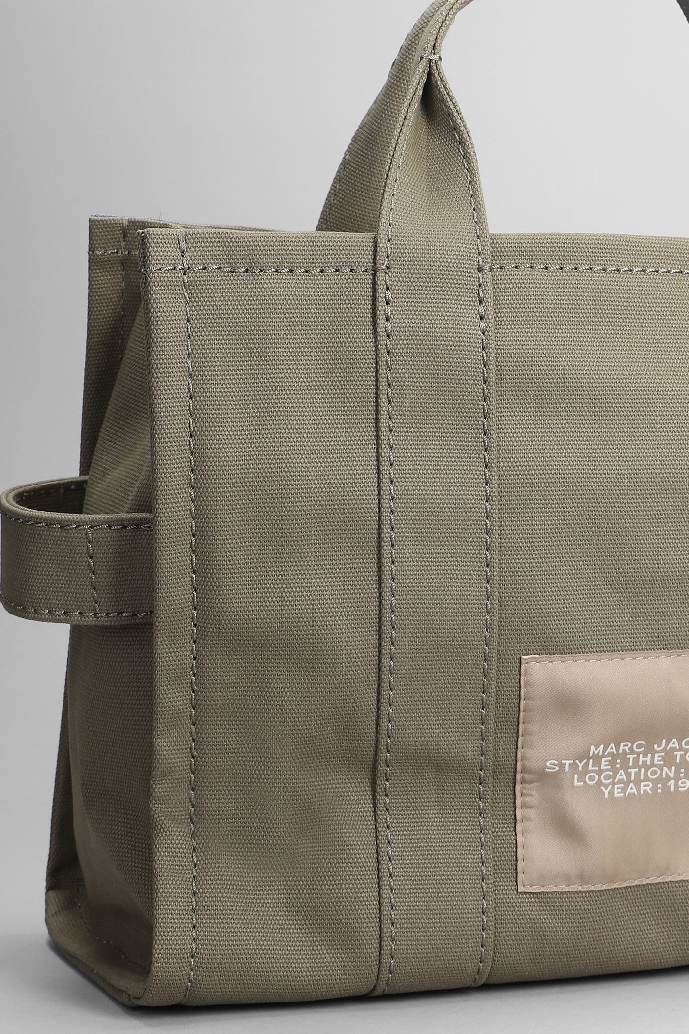 The medium tote Tote in green cotton - Image 4