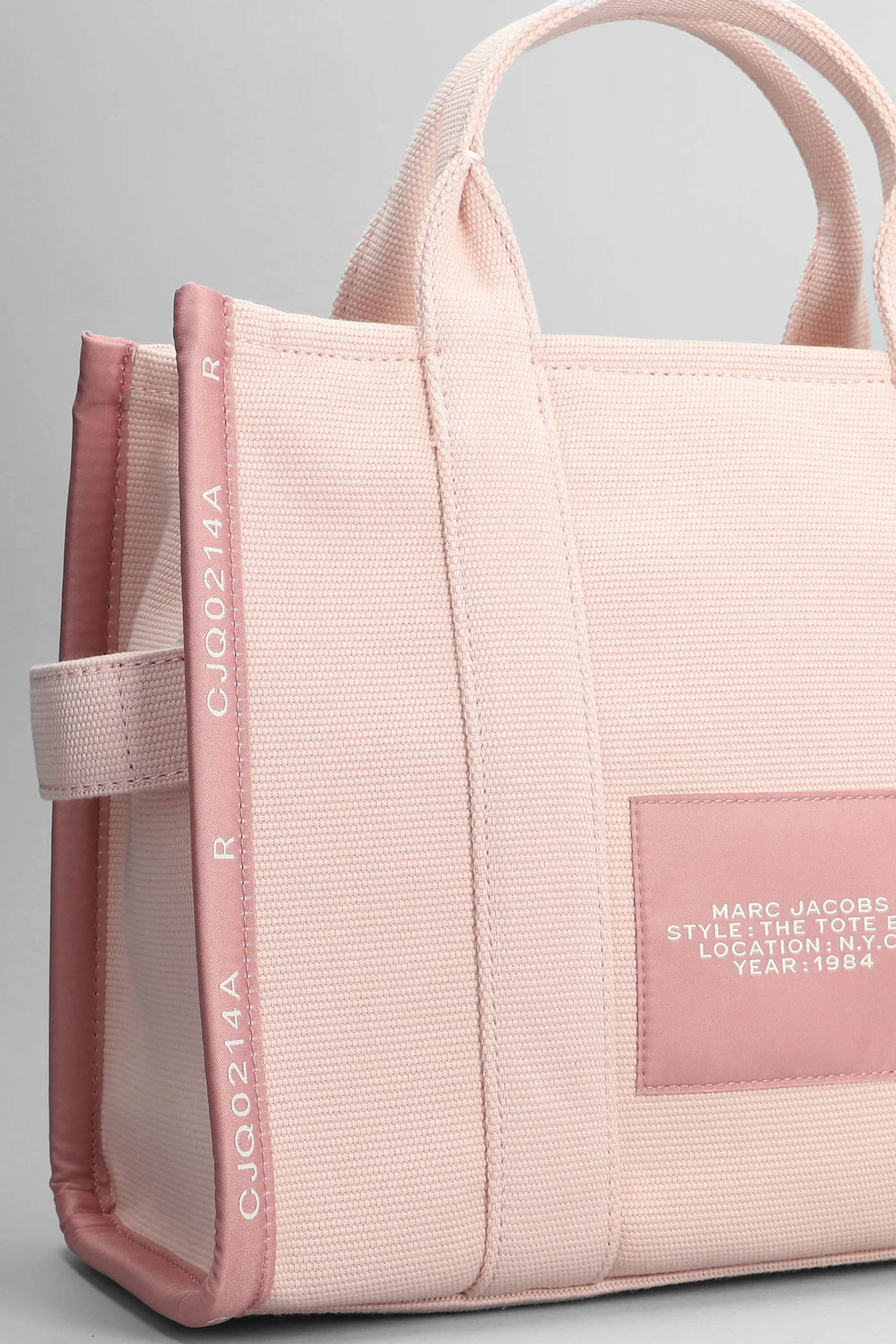 The medium tote Tote in rose-pink cotton - Image 4