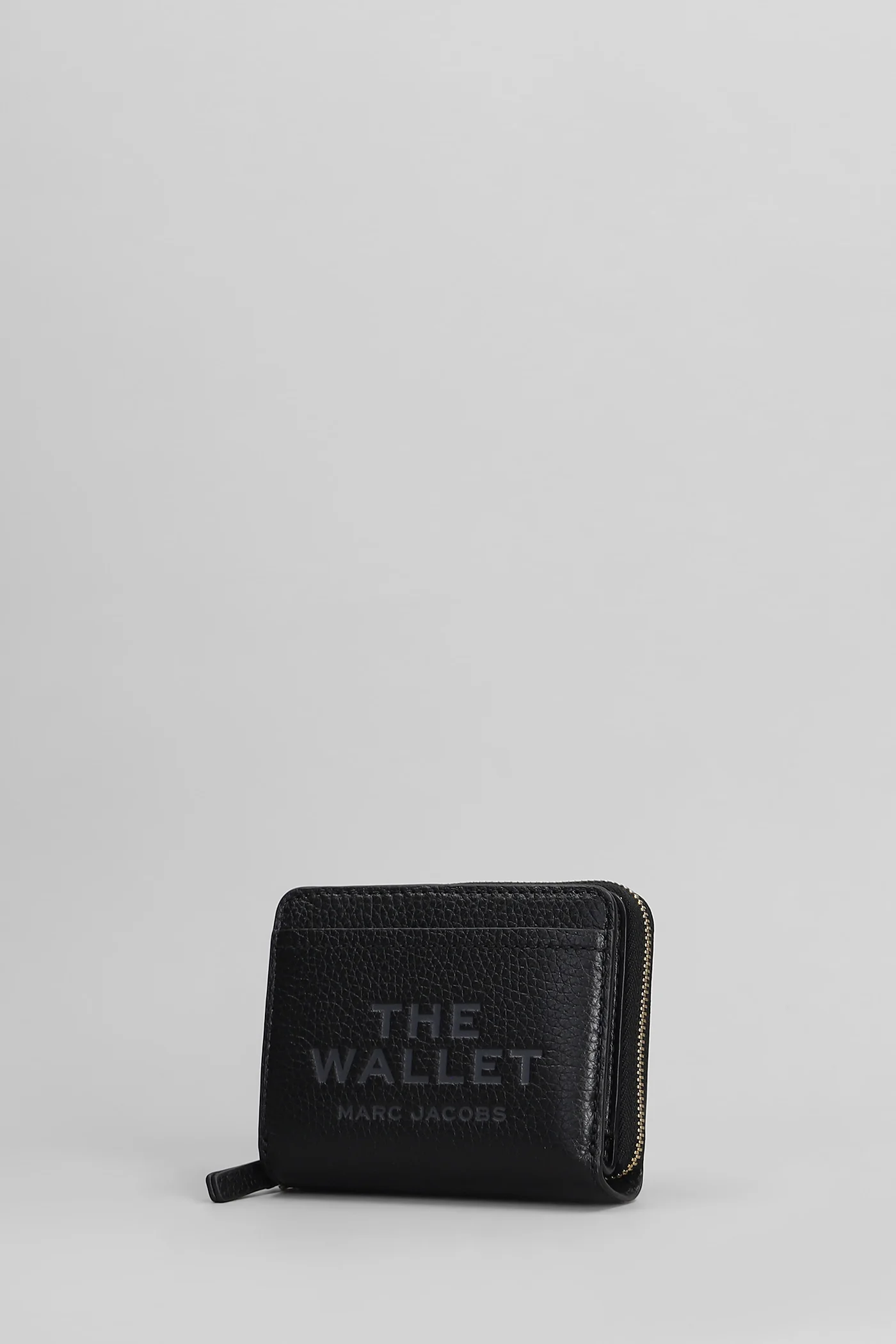 The mini compact Wallet in black leather - Image 2