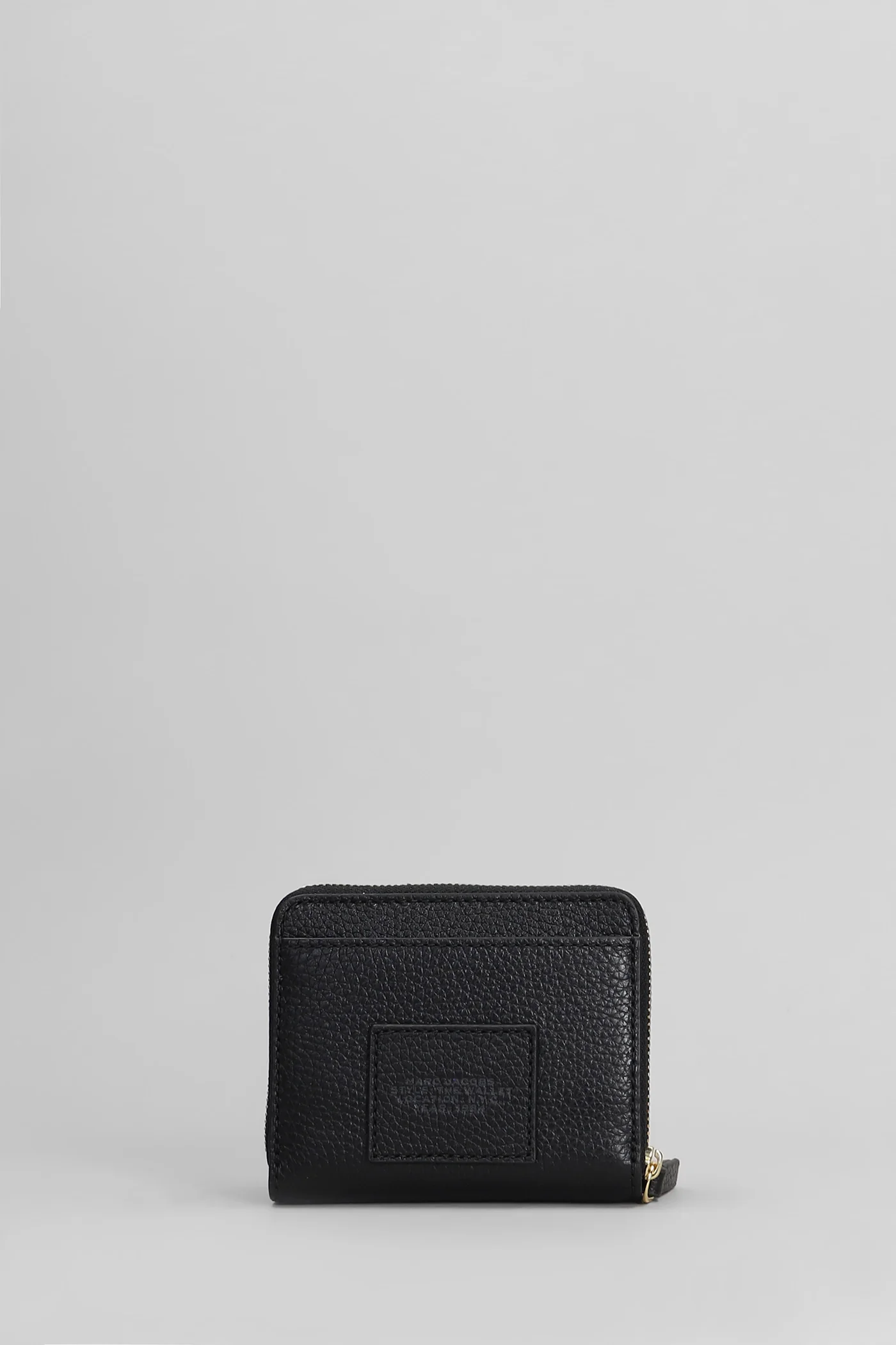 The mini compact Wallet in black leather - Image 3