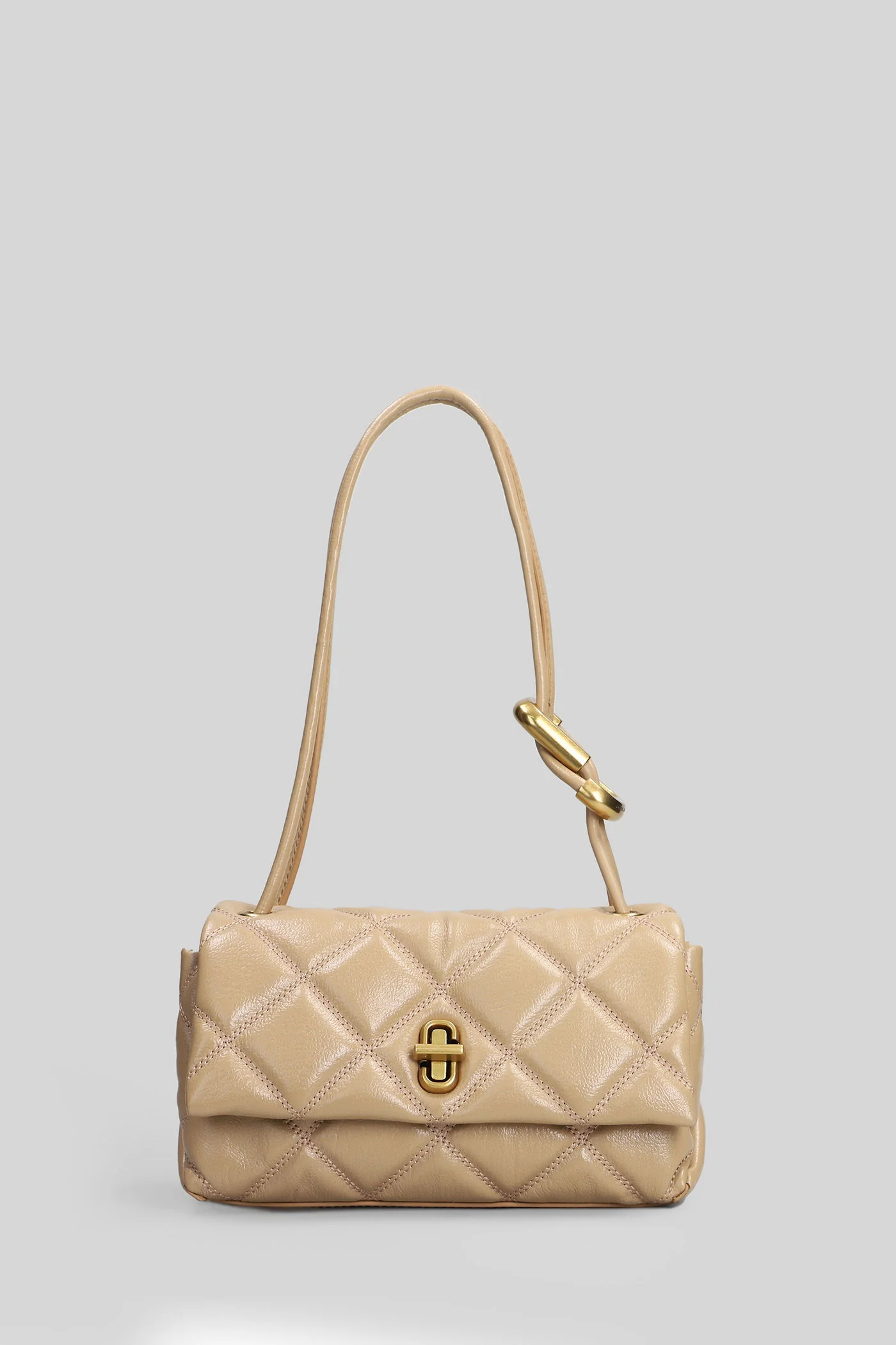 The mini dual shoulder Shoulder bag in Camel leather - Image 33
