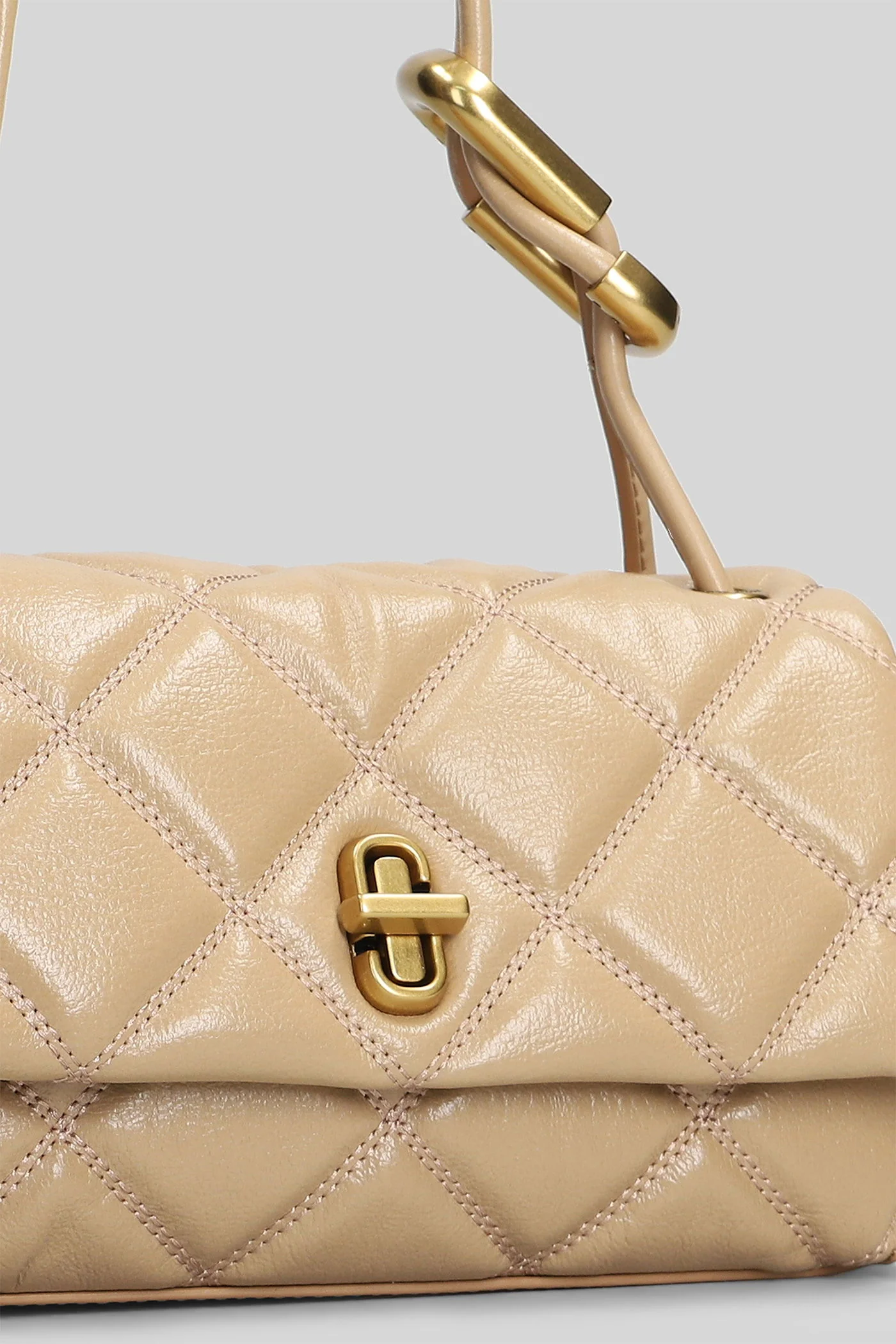 The mini dual shoulder Shoulder bag in Camel leather - Image 44
