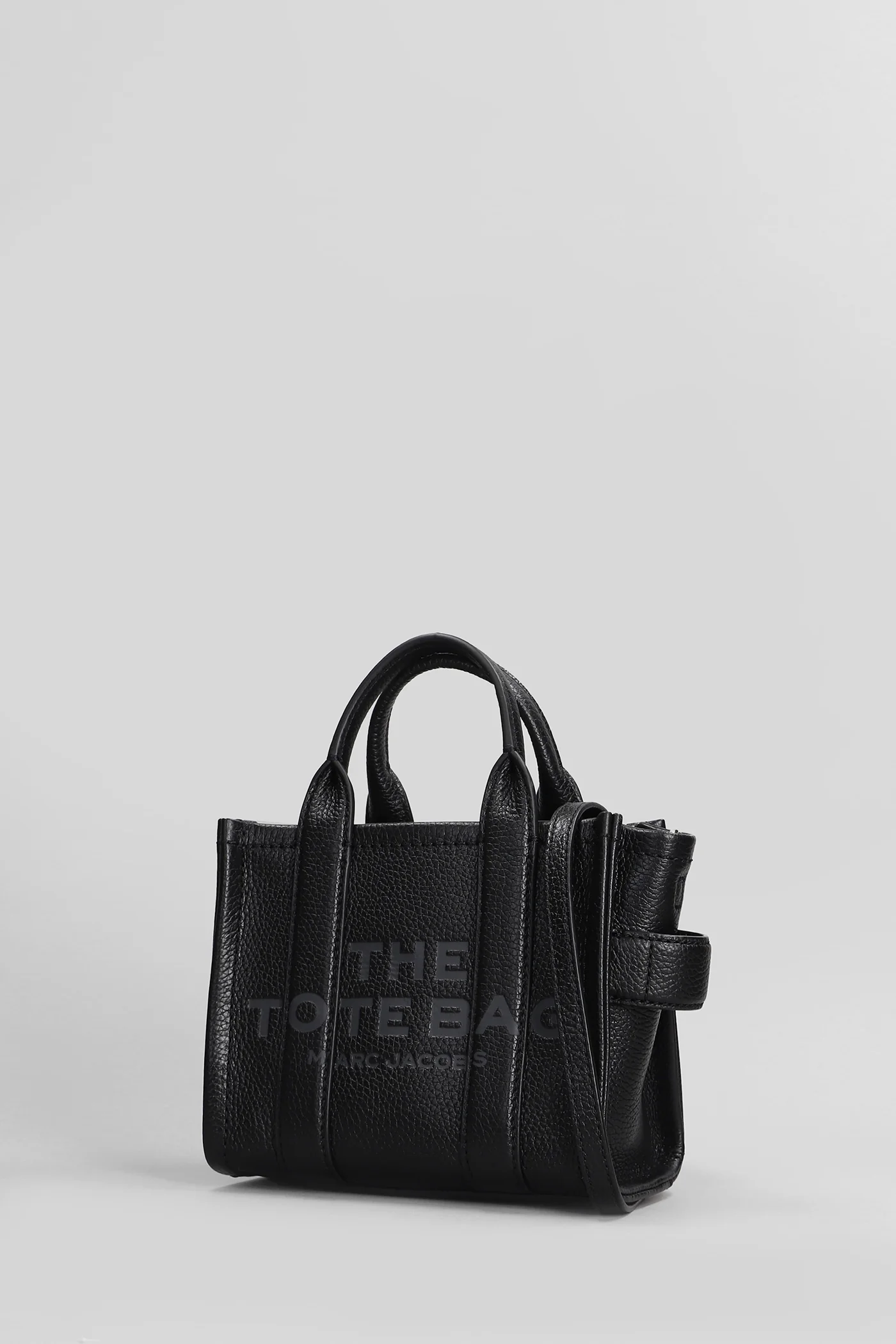 The mini tote Tote in black leather - Image 2