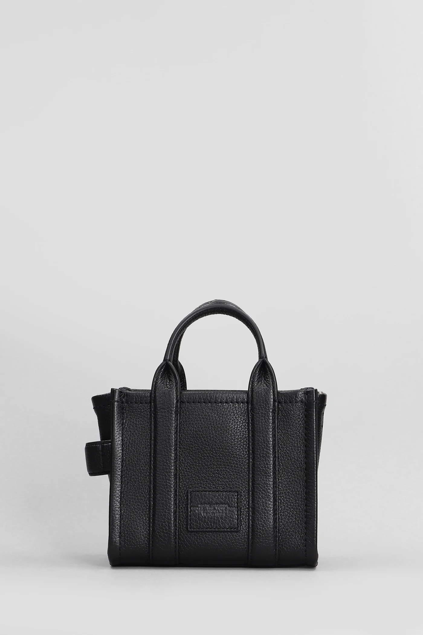 The mini tote Tote in black leather - Image 3