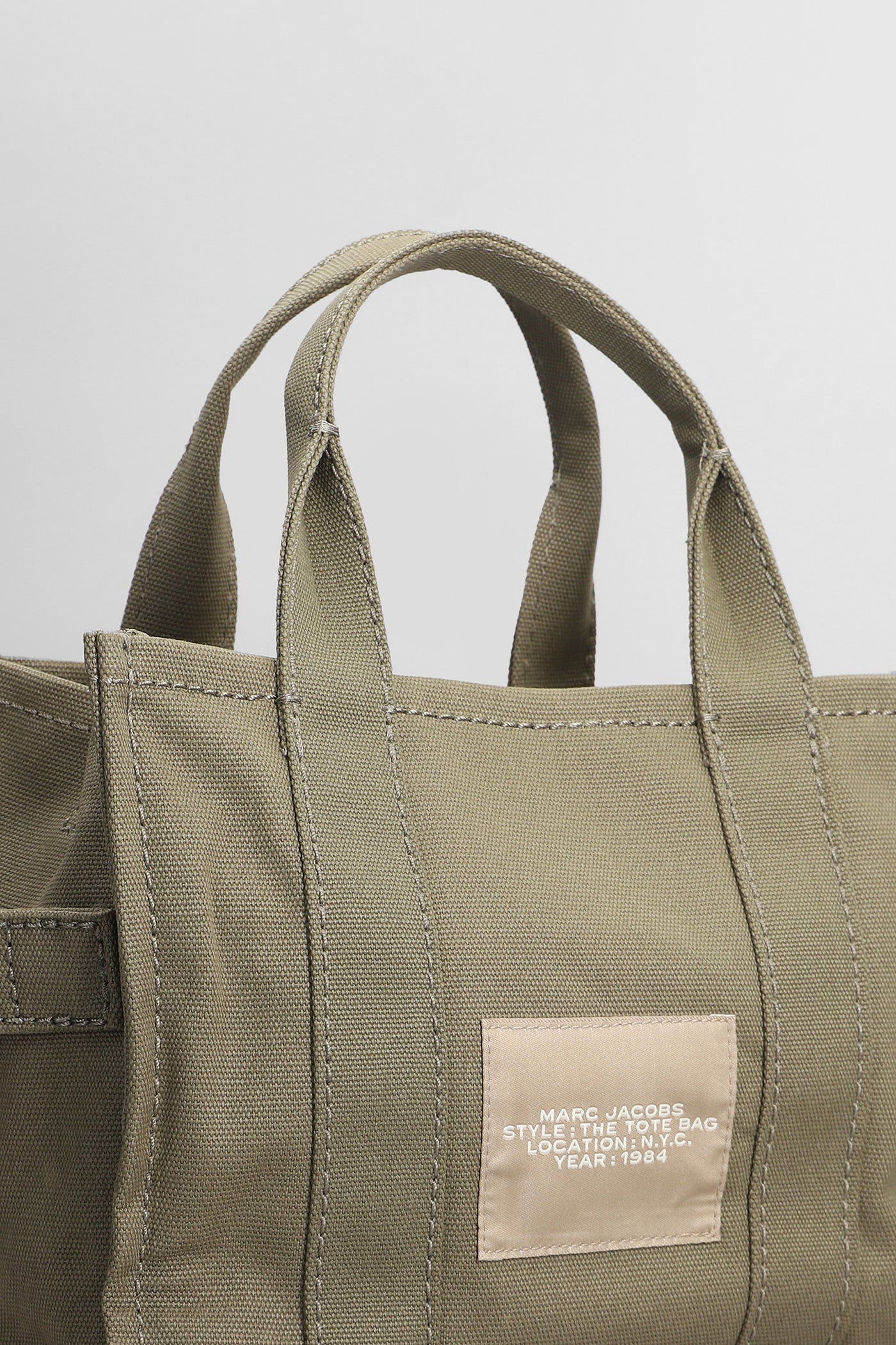 The mini tote Tote in green cotton - Image 4