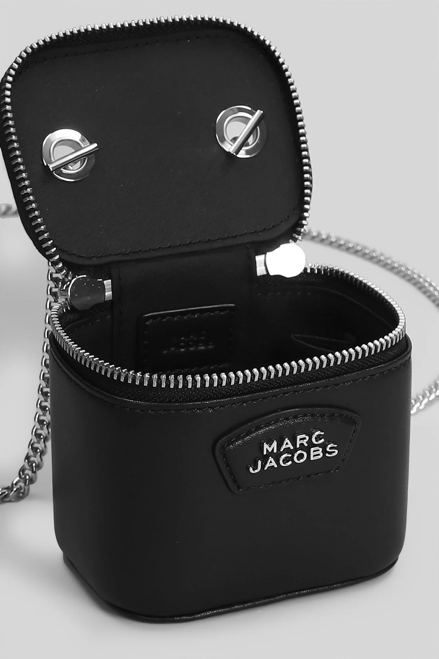 The mini vanity bag Shoulder bag in black leather - Image 4