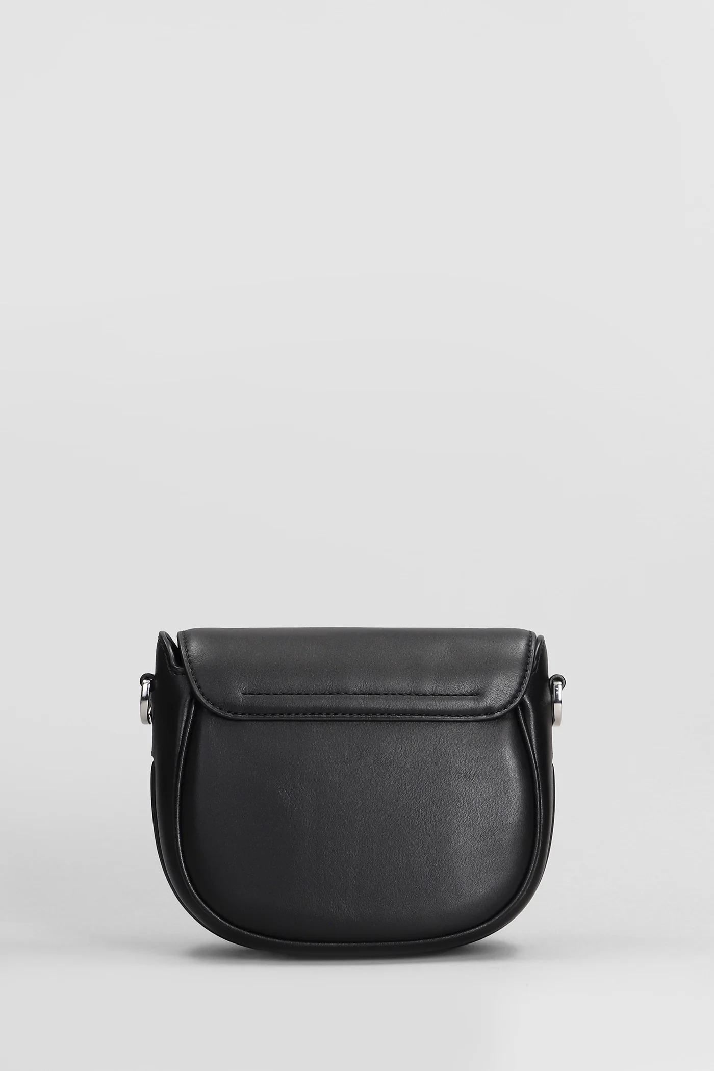 The saddle bag Shoulder bag in black leather - Image 3