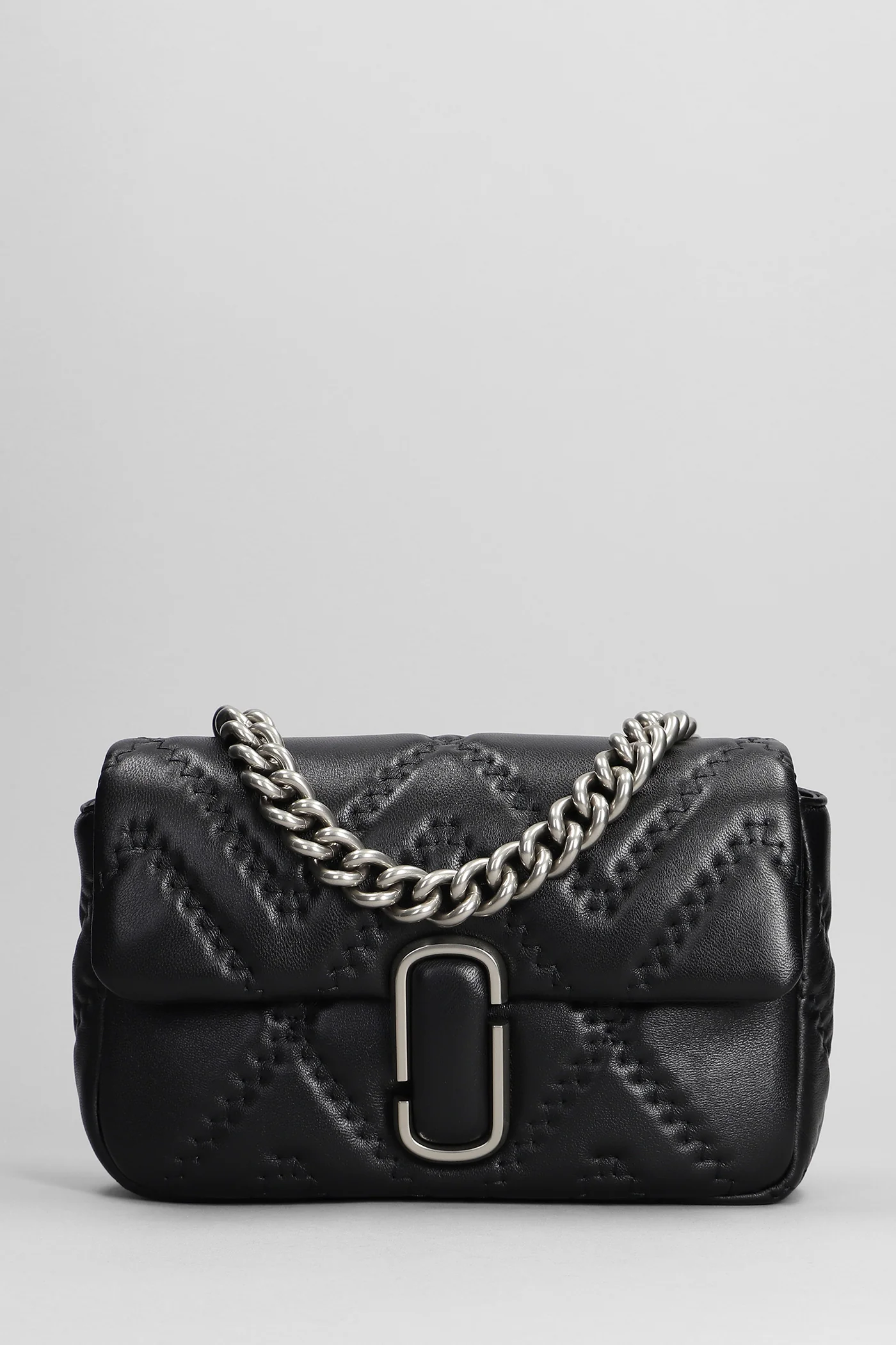 The shounder Shoulder bag in black leather