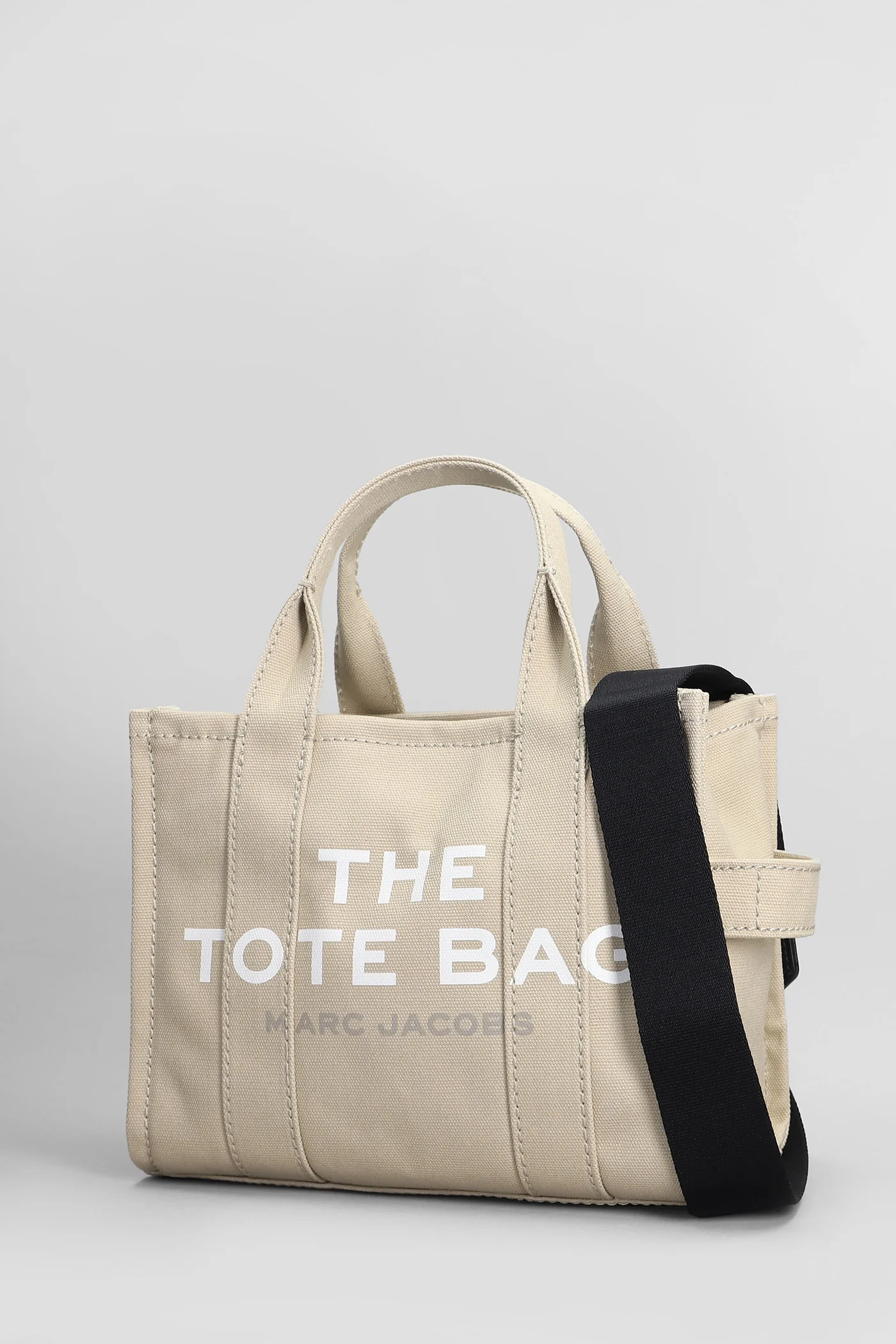 The small tote Tote in beige cotton - Image 2