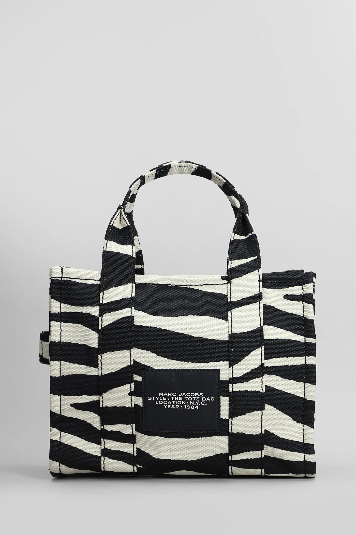 The small tote Tote in black cotton - Image 3