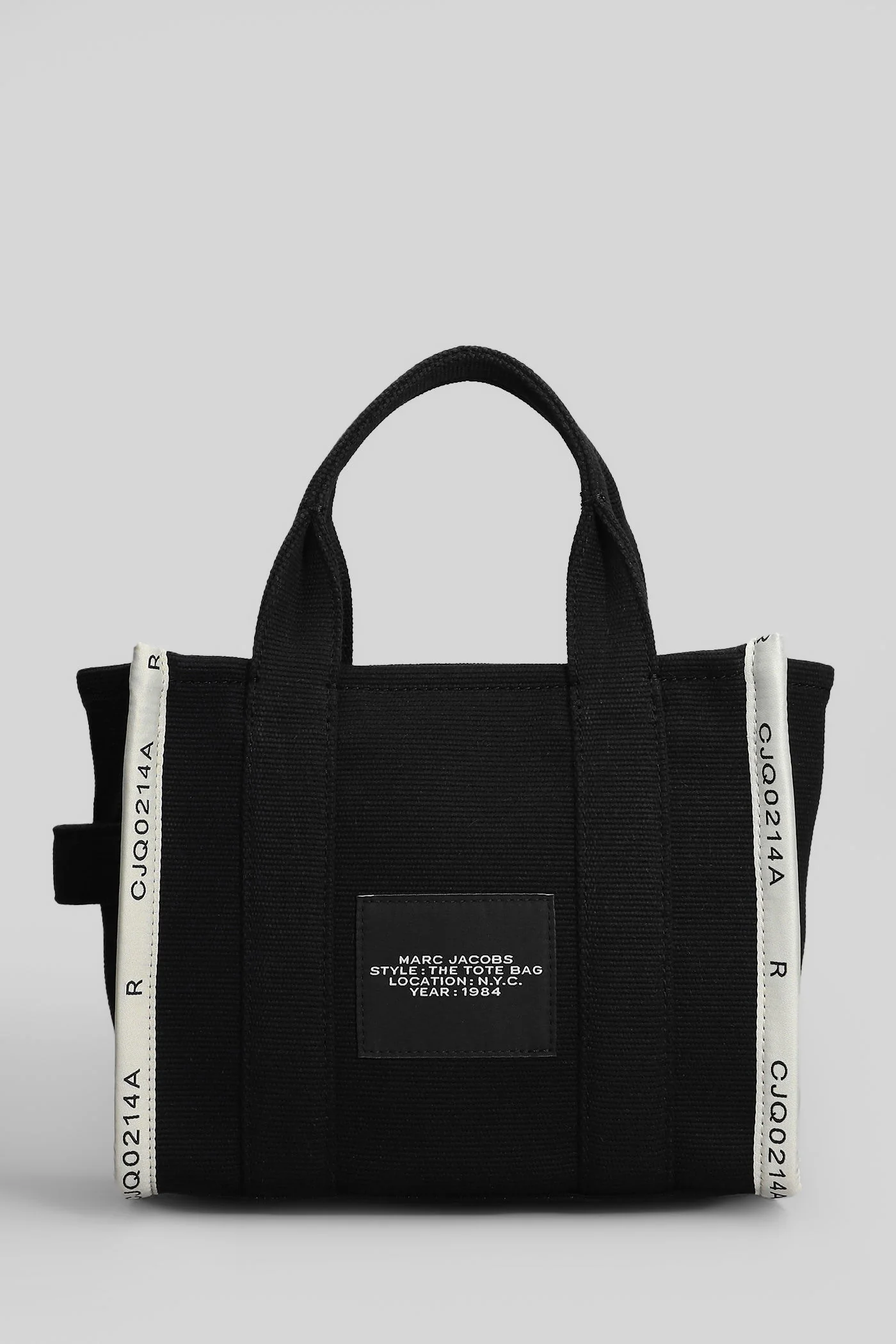 The small tote Tote in black cotton - Image 3