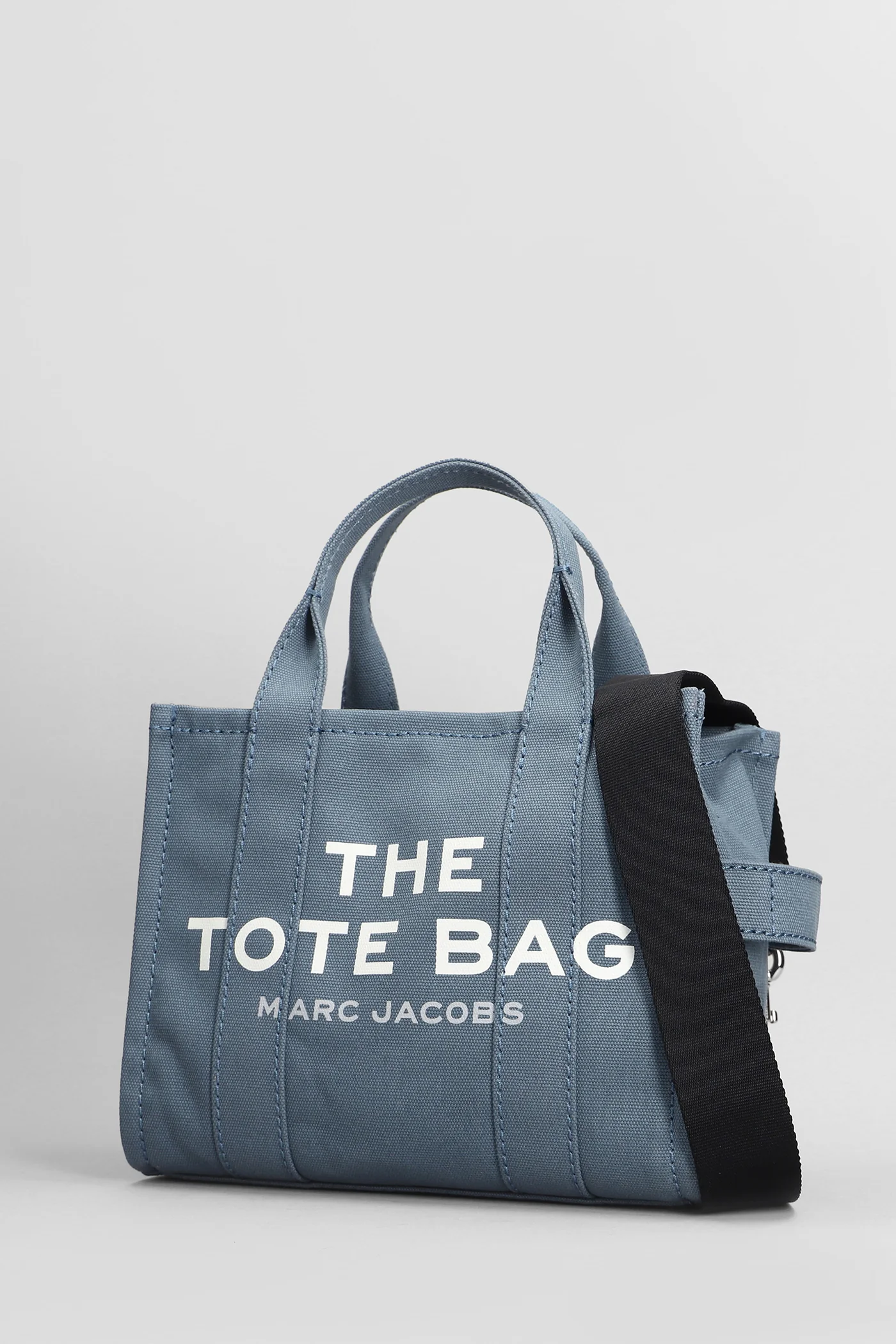 The small tote Tote in blue cotton - Image 2