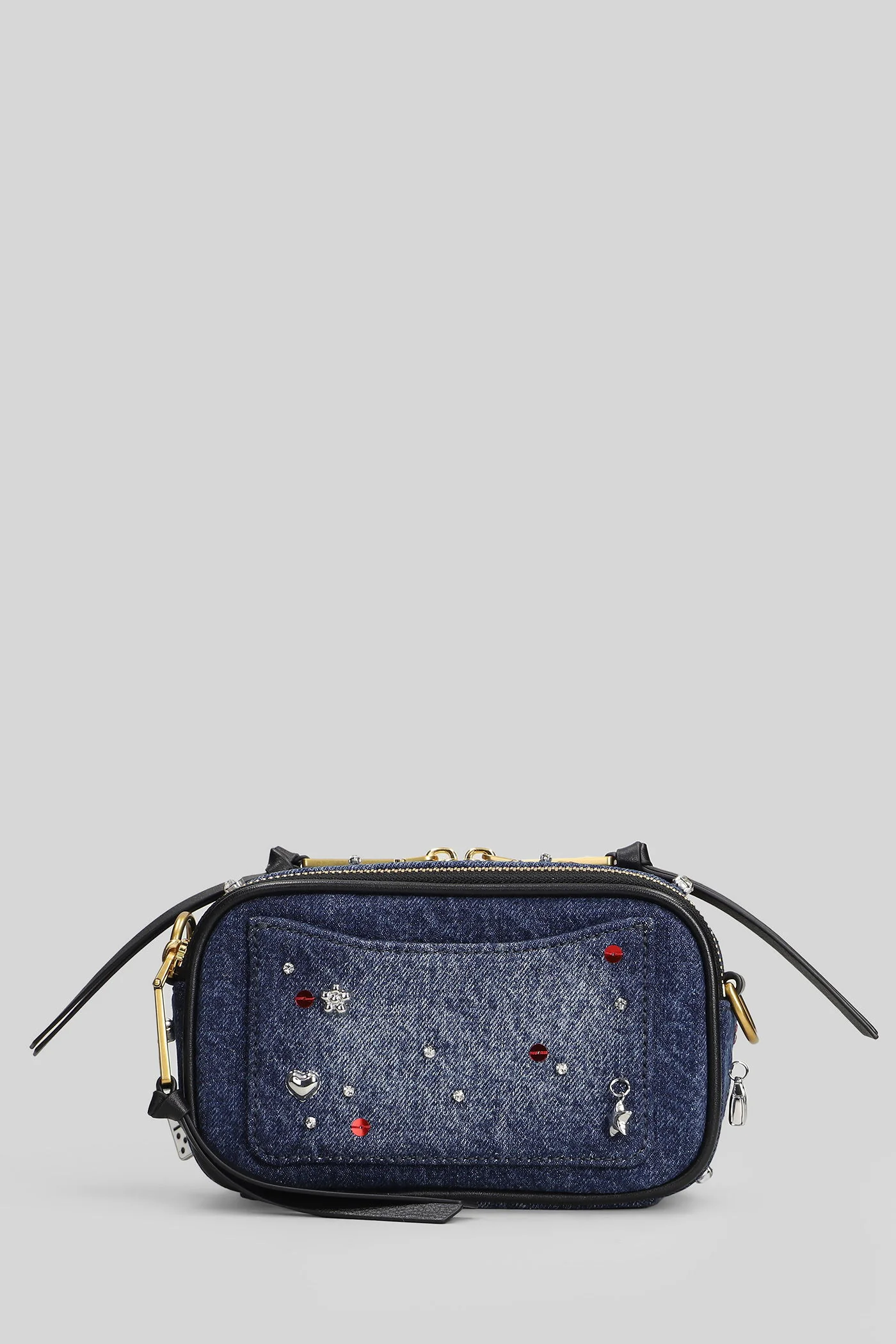 The snapshot Shoulder bag in blue cotton - Image 3