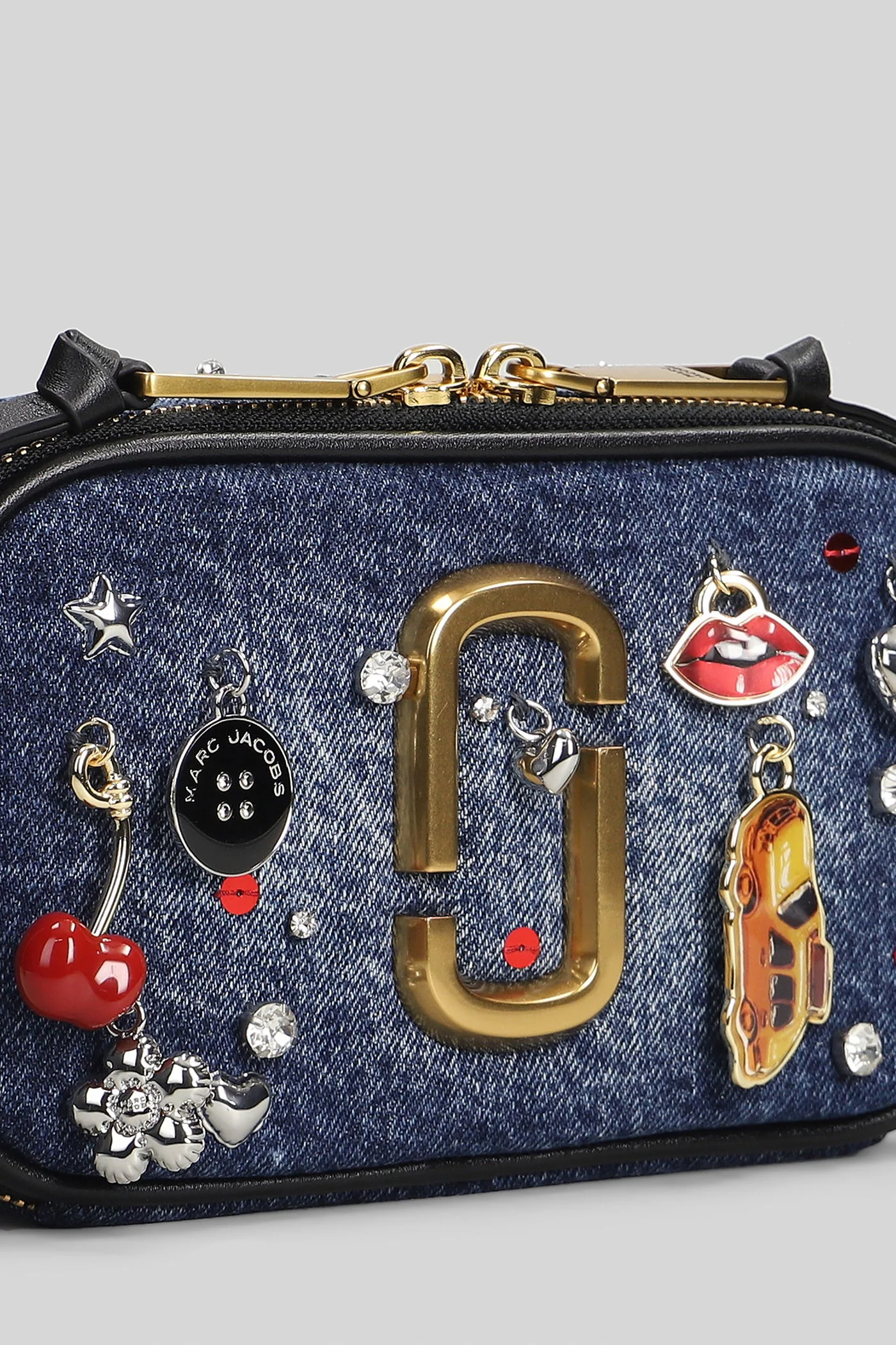 The snapshot Shoulder bag in blue cotton - Image 4