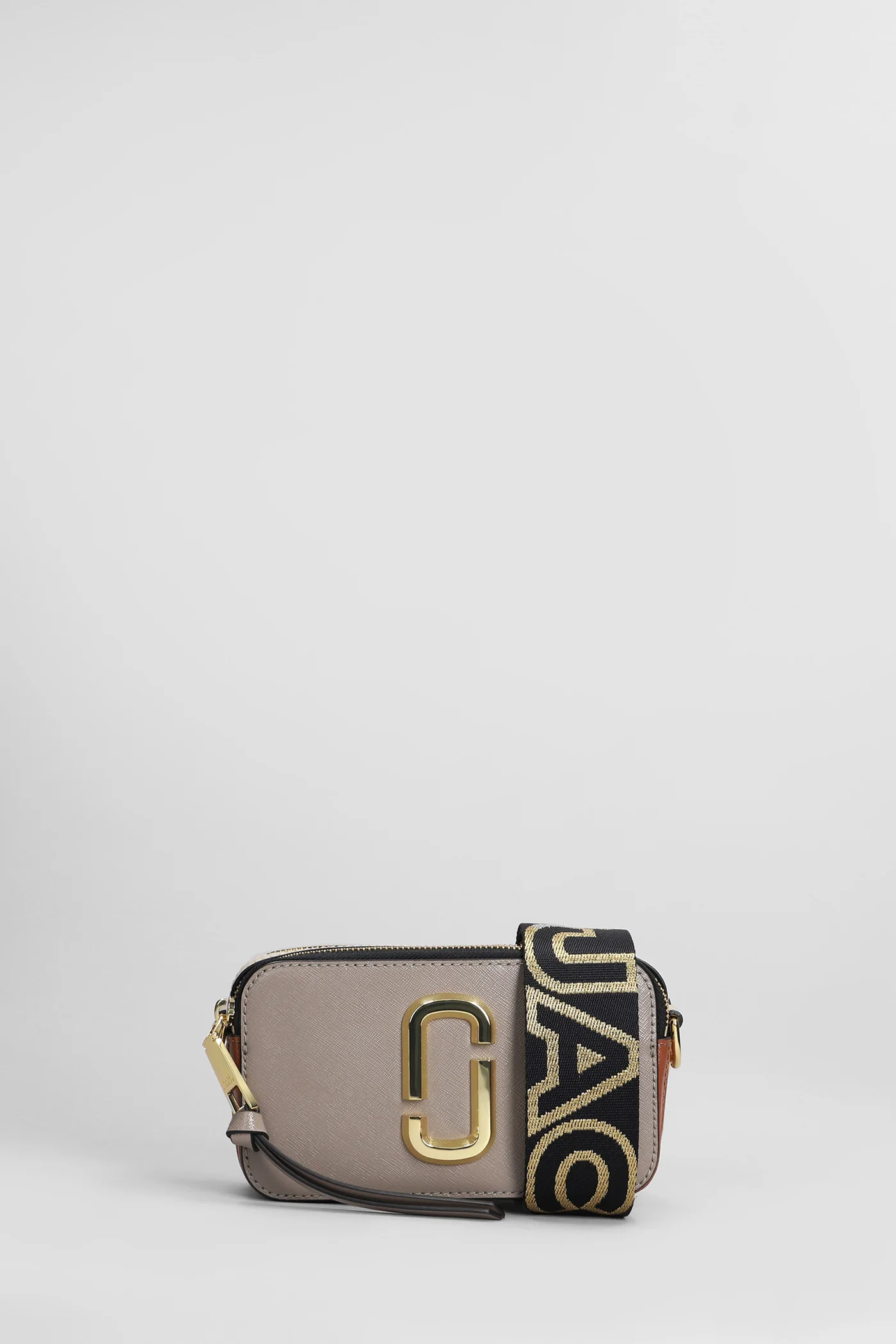 The snapshot Shoulder bag in taupe leather