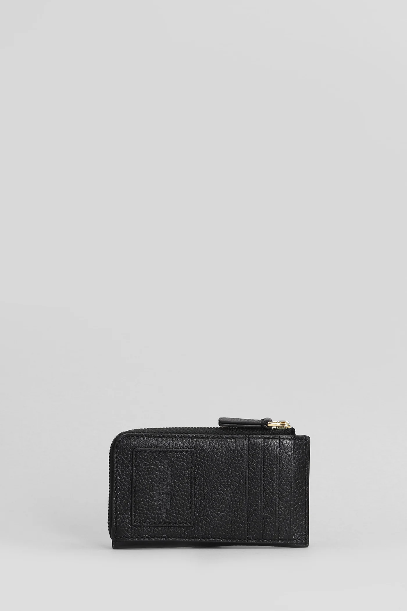 The top zip multi Wallet in black leather - Image 3