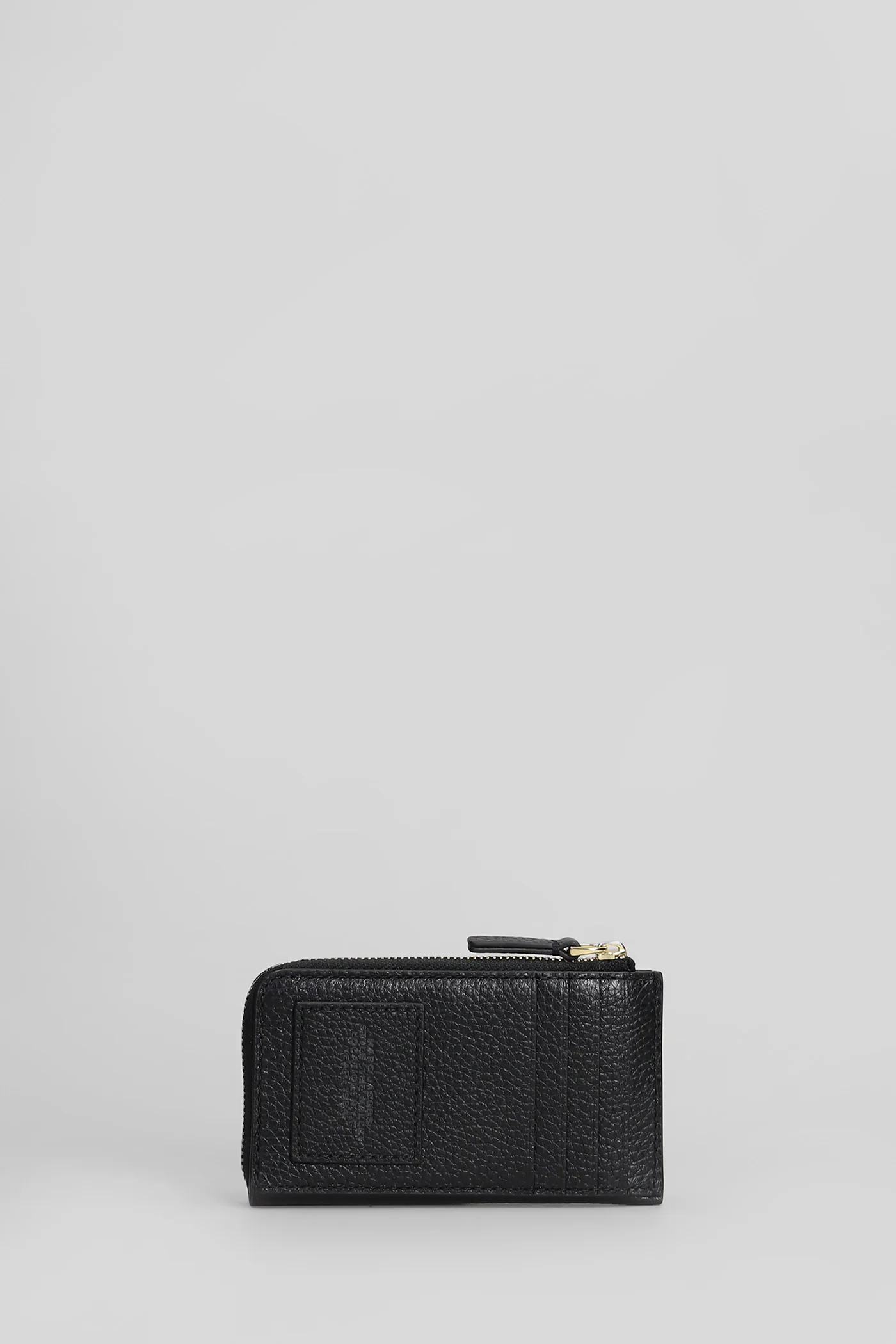 The top zip multi Wallet in black leather - Image 3