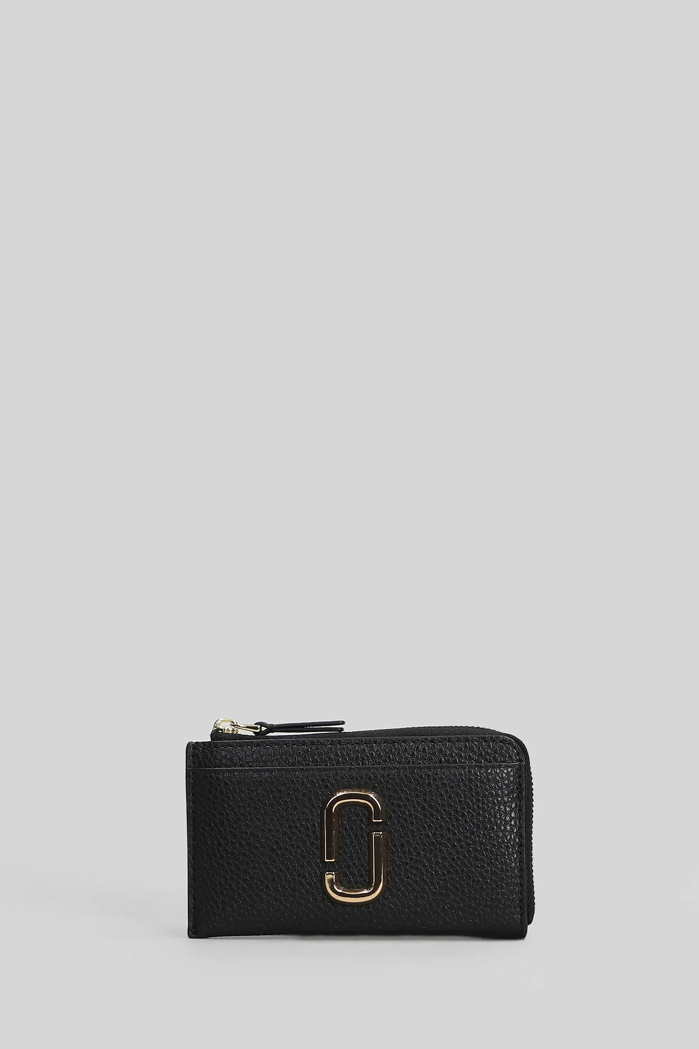The top zip multi Wallet in black leather