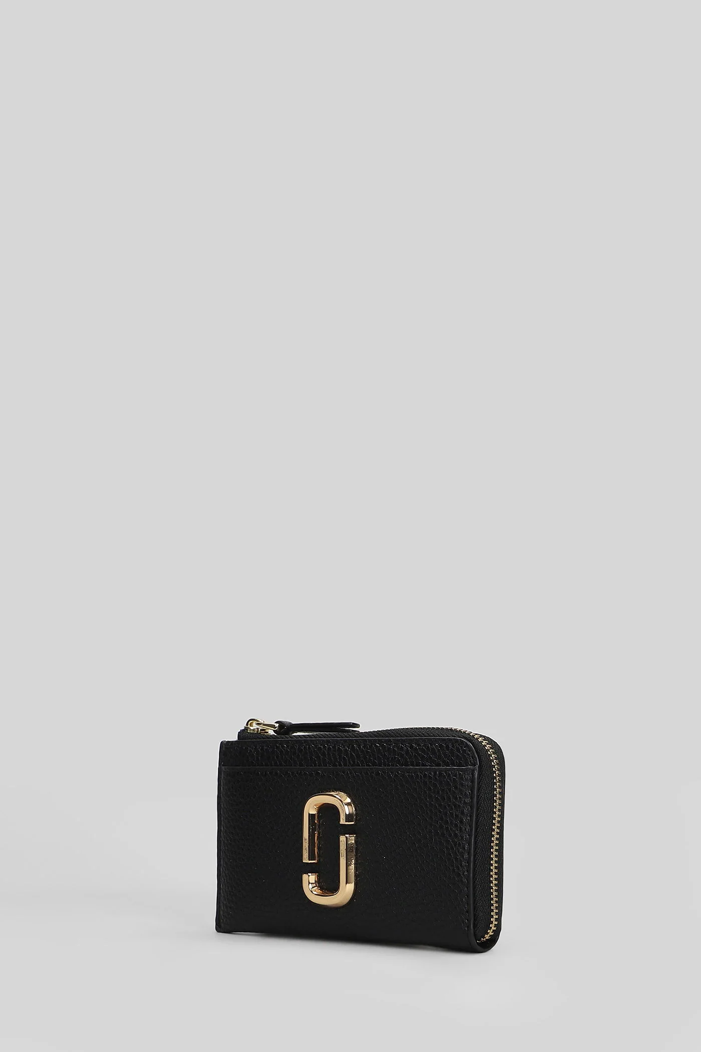 The top zip multi Wallet in black leather - Image 2