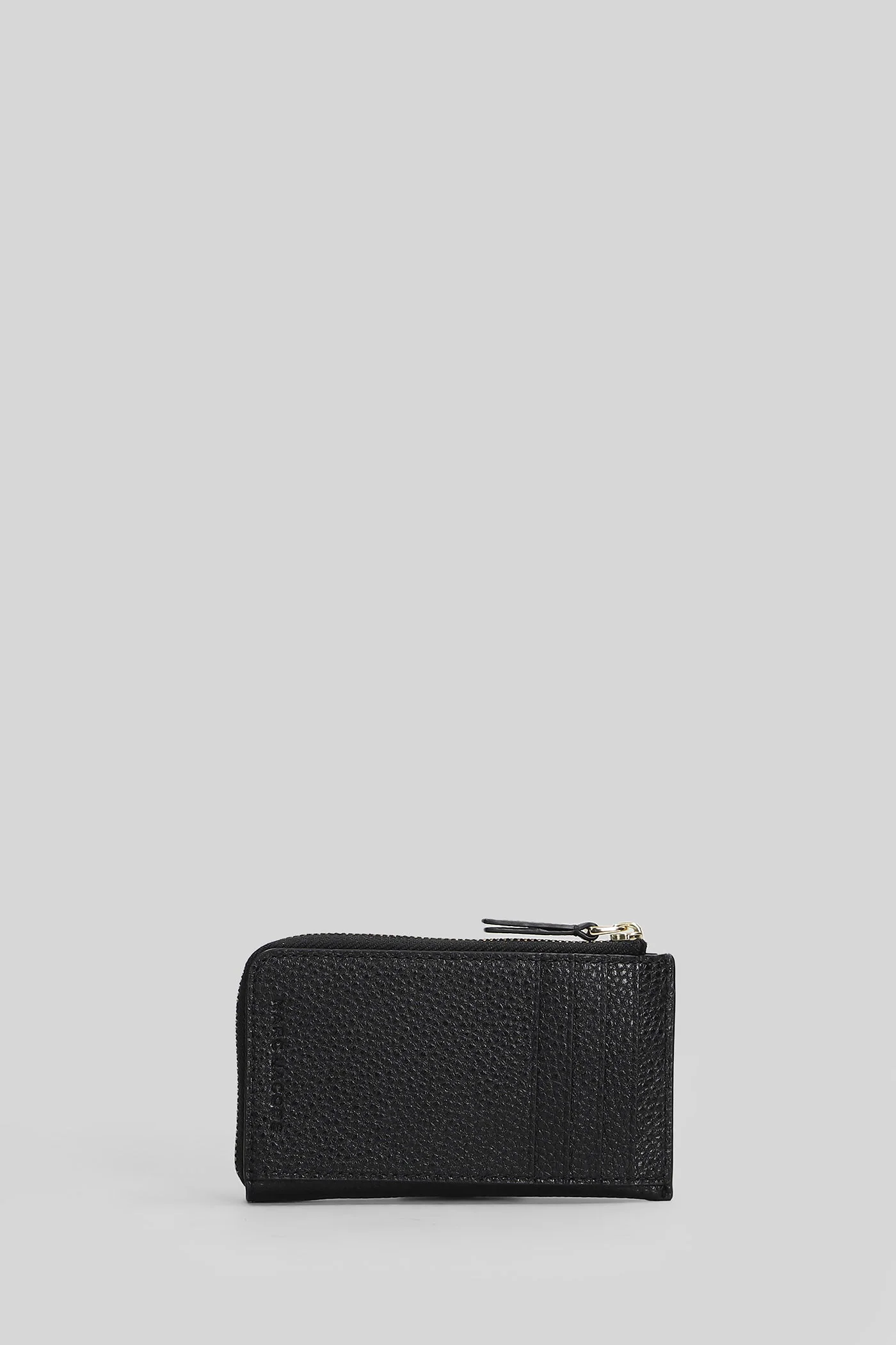 The top zip multi Wallet in black leather - Image 3