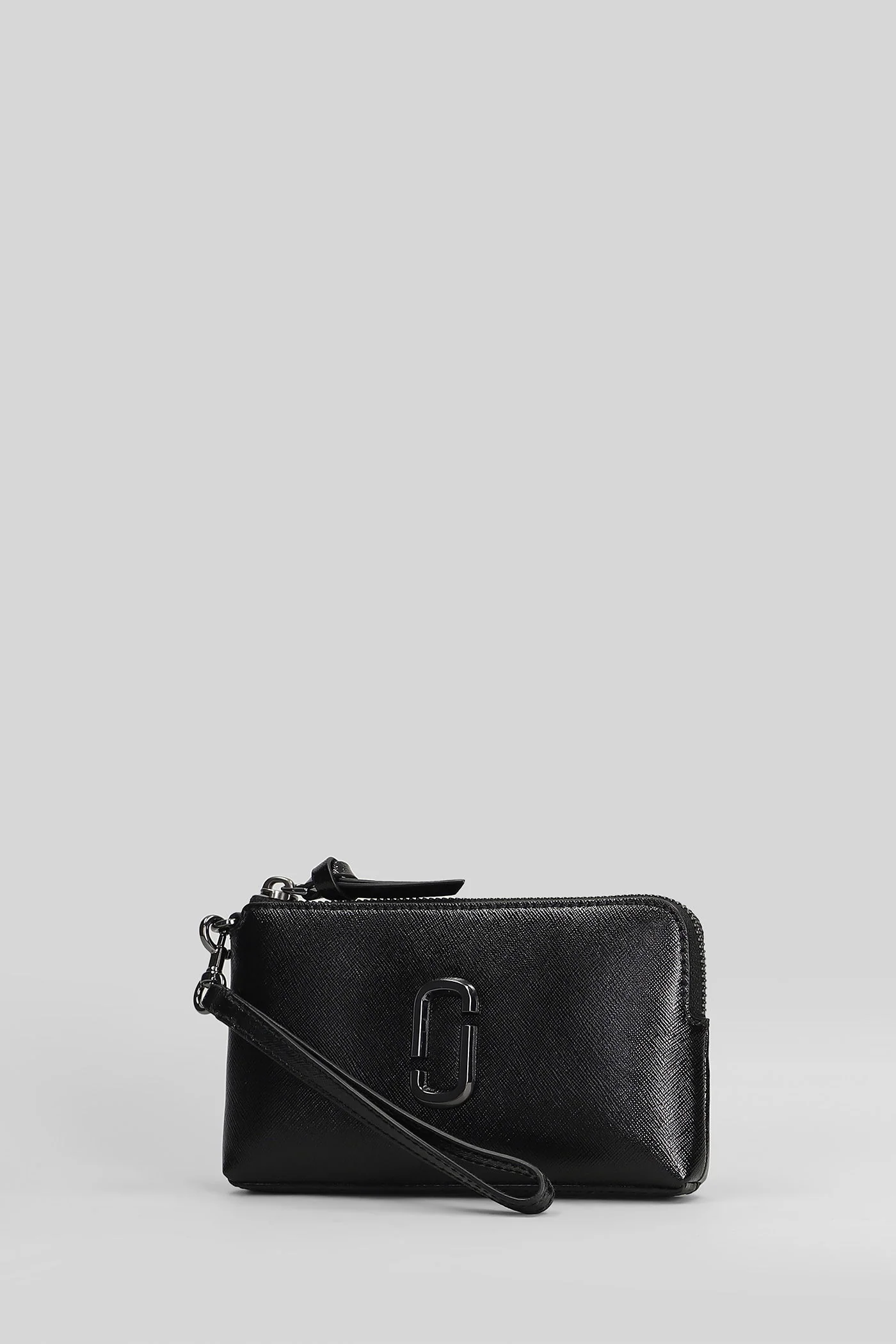 The wristlet Wallet in black leather - Image 2