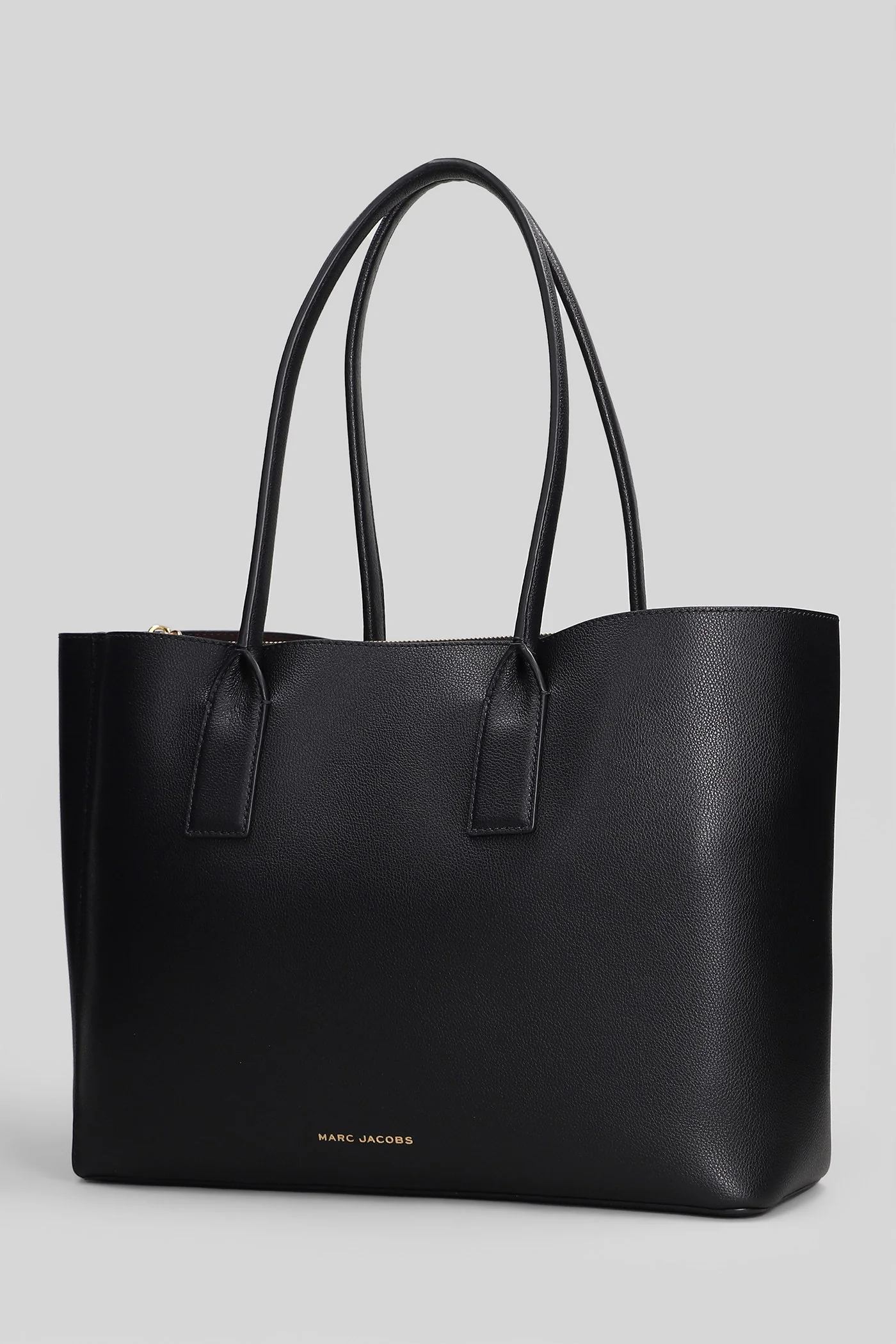 Work tote Tote in black leather - Image 2