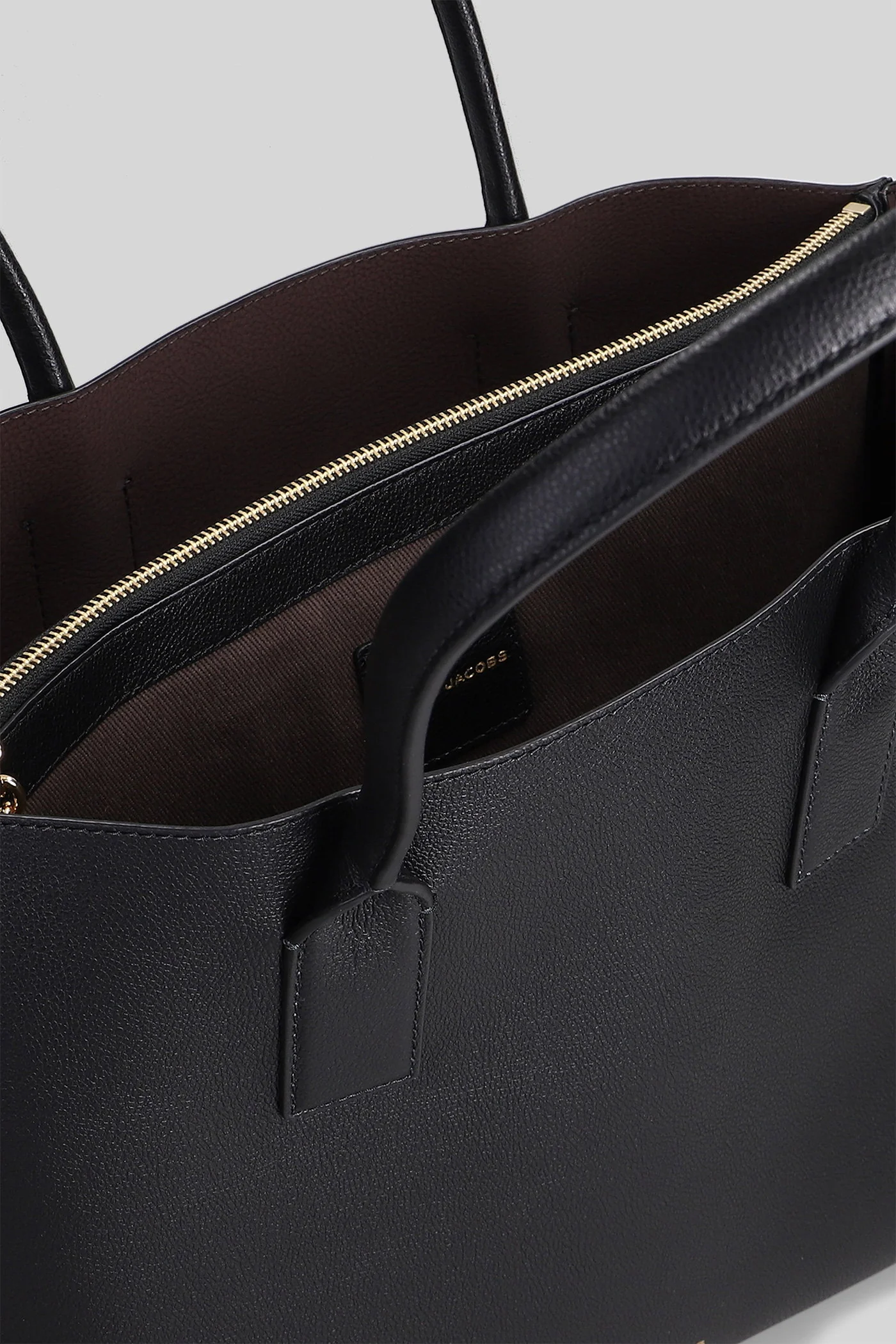 Work tote Tote in black leather - Image 4