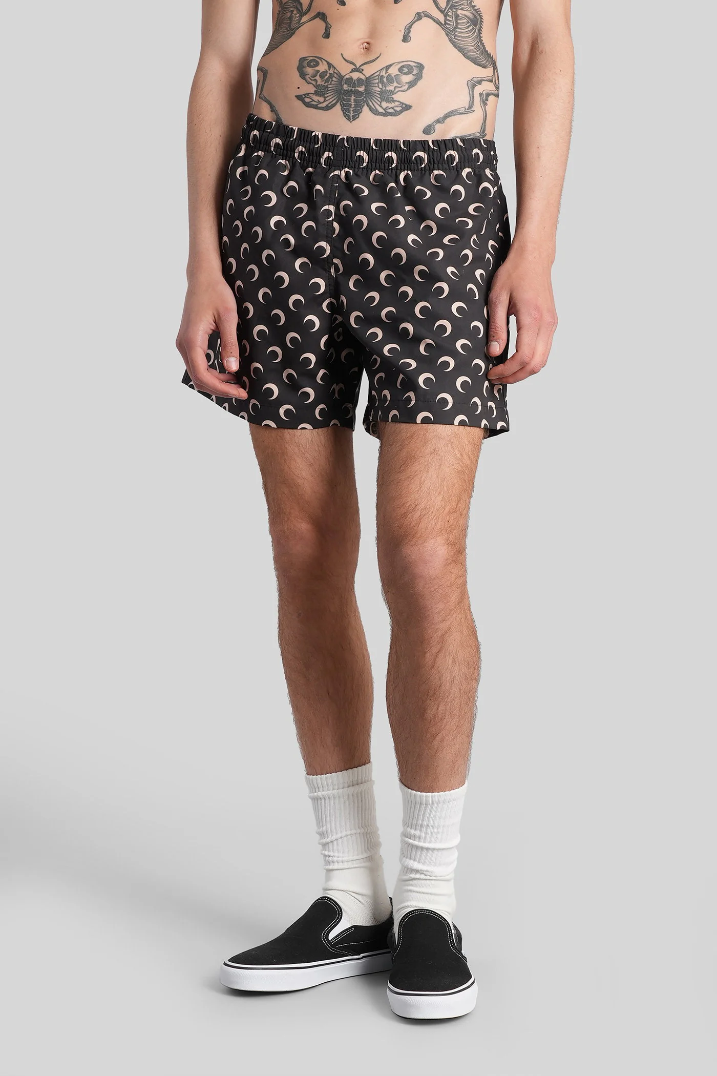 Beachwear in black polyester