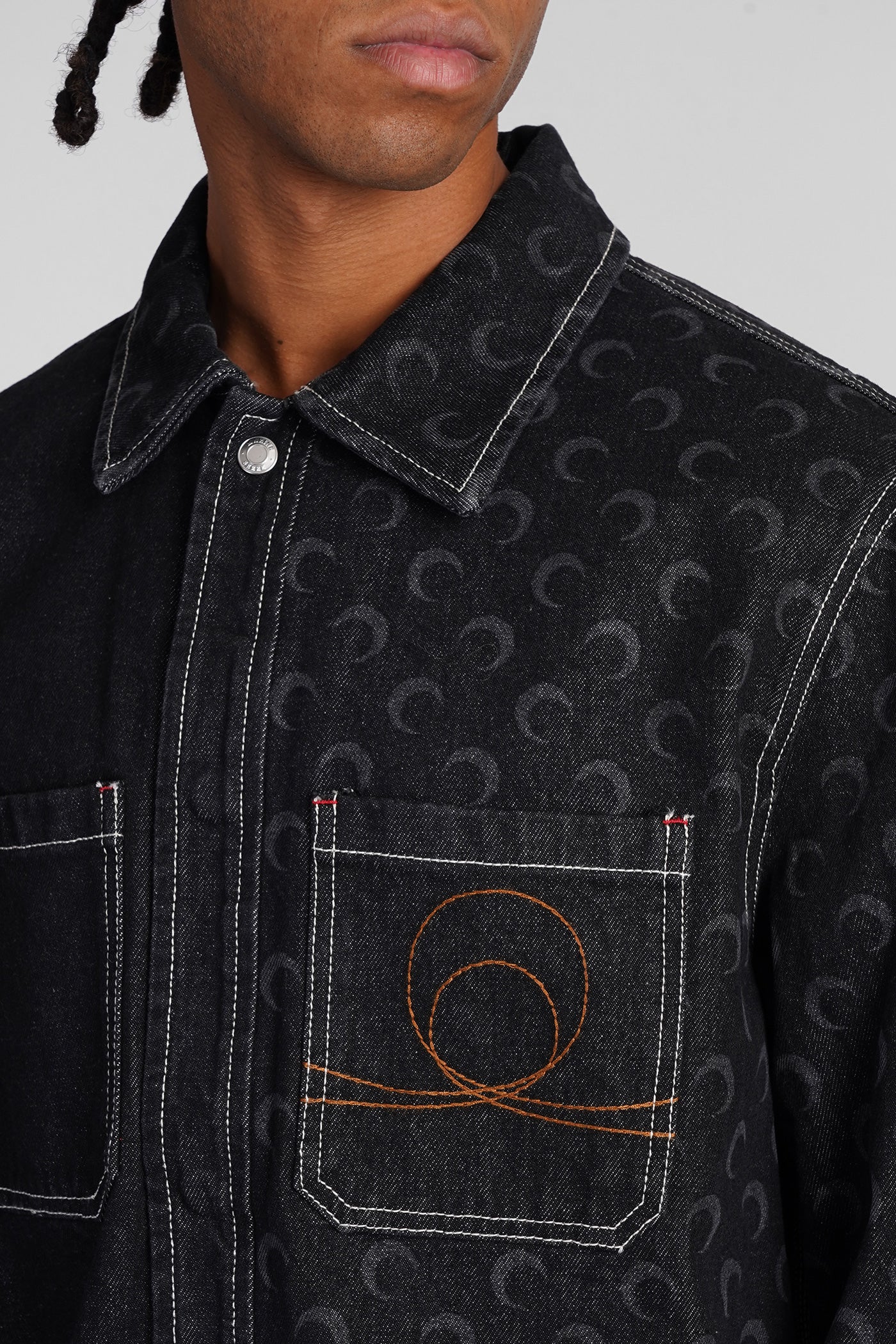 Denim Jackets in black cotton - Image 5