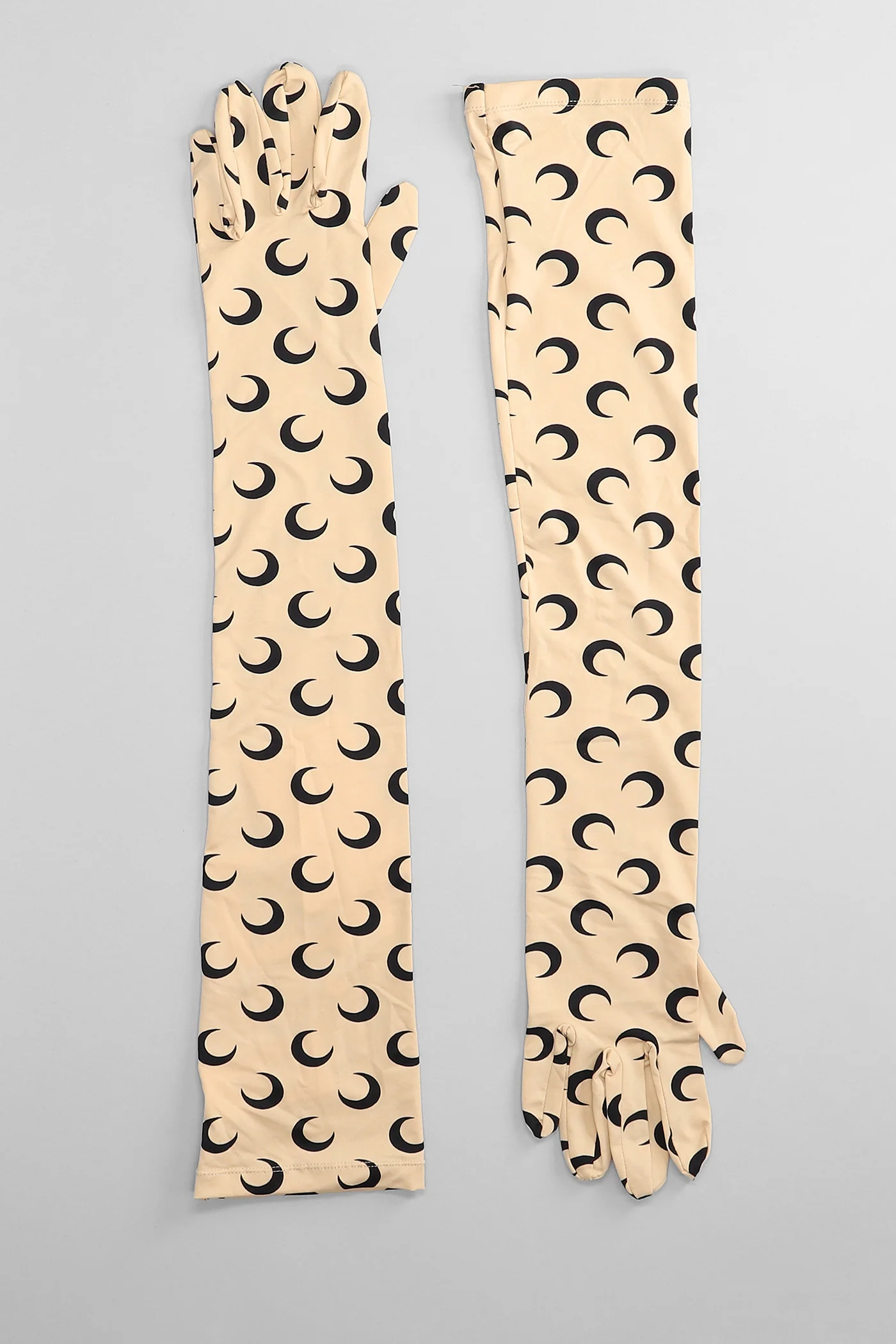 Gloves in beige polyamide