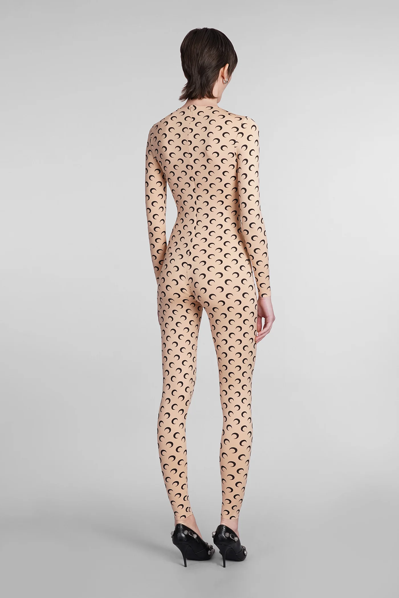 Jumpsuit in beige polyamide - Image 3