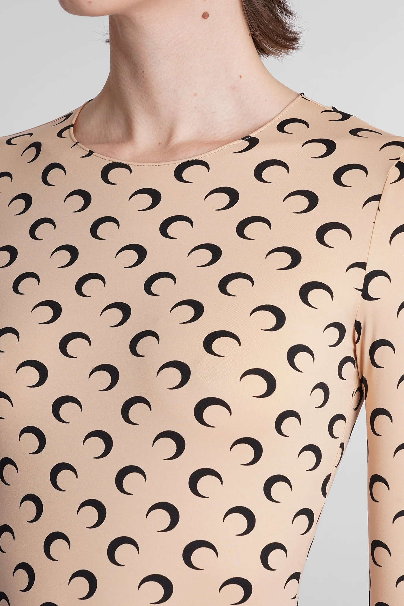 Jumpsuit in beige polyamide - Image 5