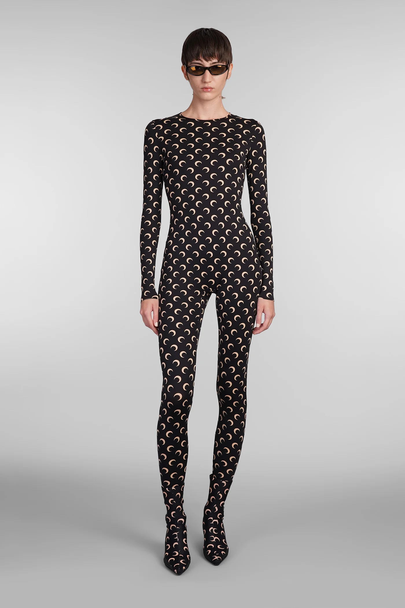 Jumpsuit in black polyamide