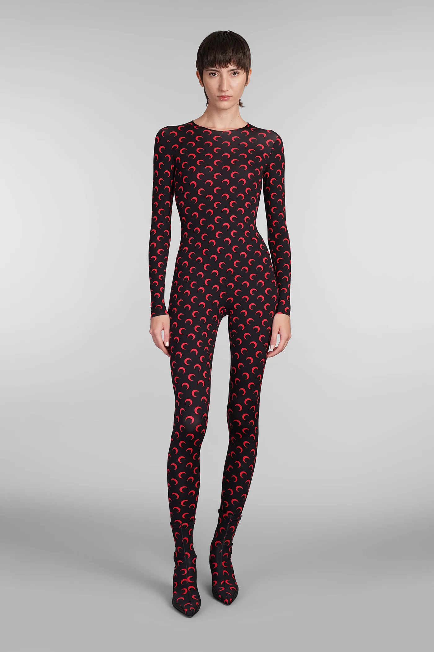 Jumpsuit in black polyamide