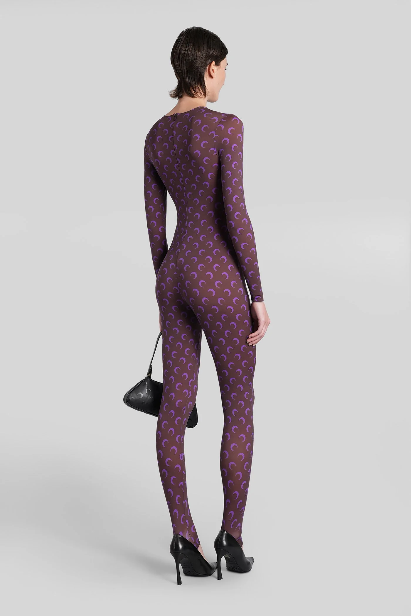 Jumpsuit in brown polyamide - Image 3