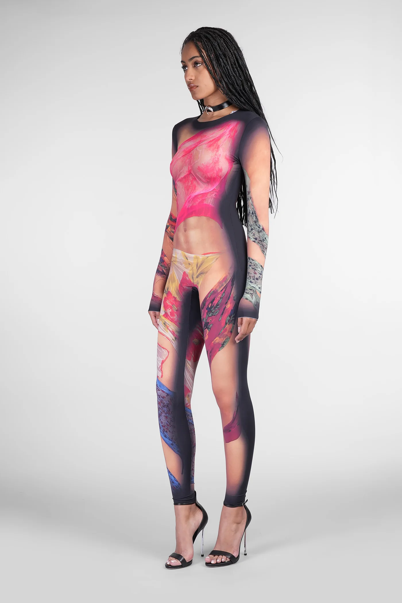Jumpsuit in multicolor polyamide - Image 4
