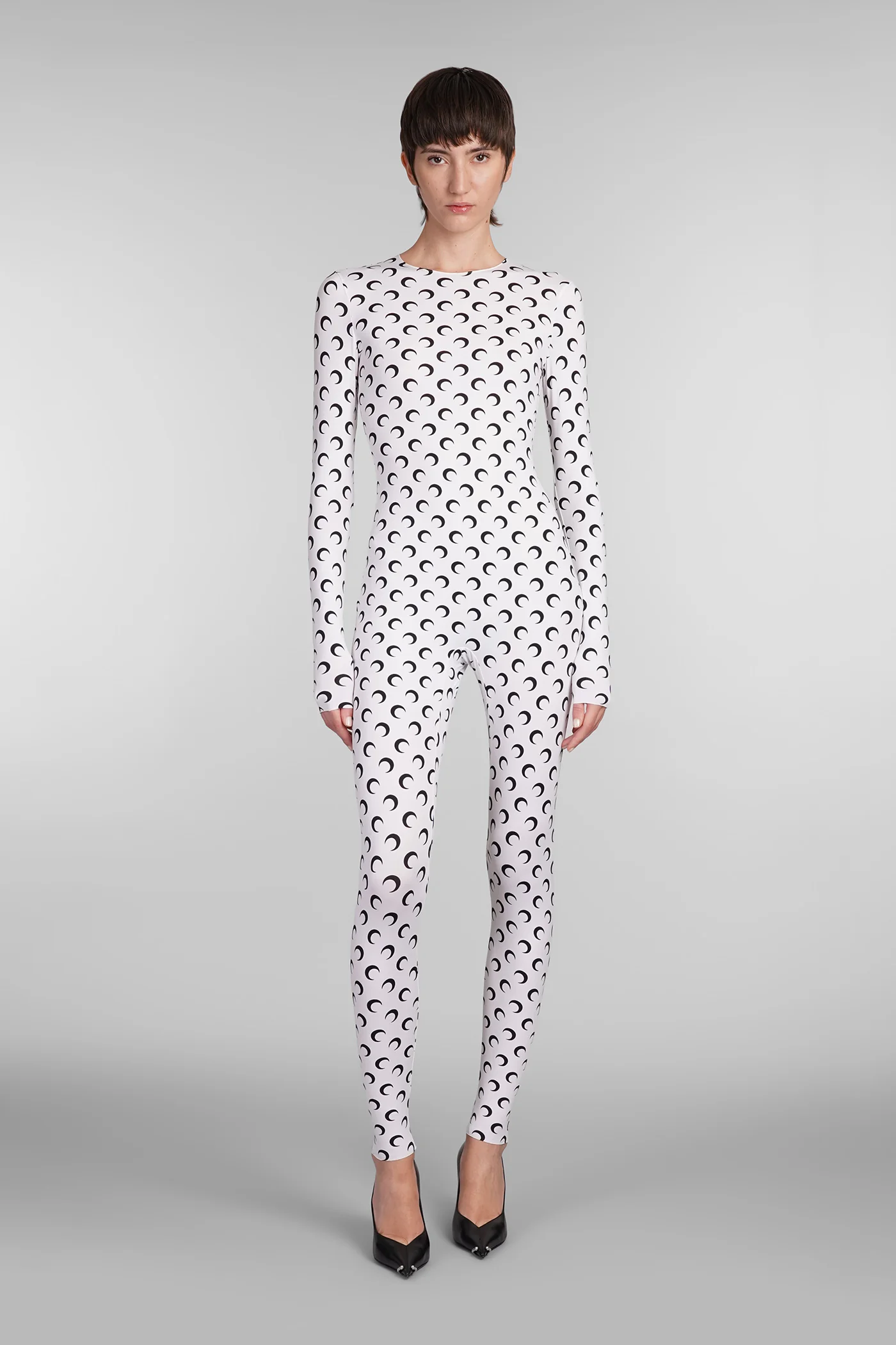 Jumpsuit in white polyamide