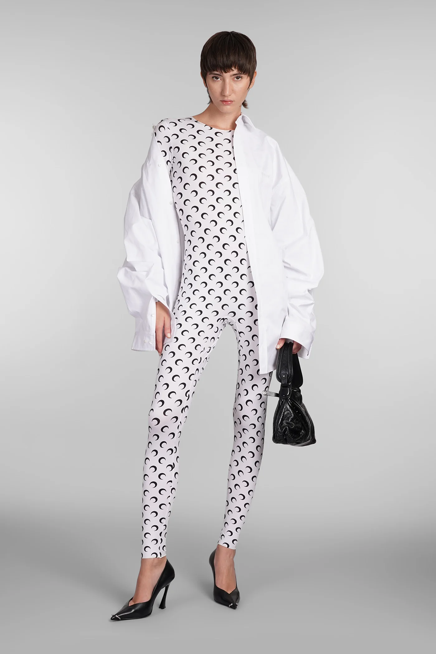 Jumpsuit in white polyamide - Image 2