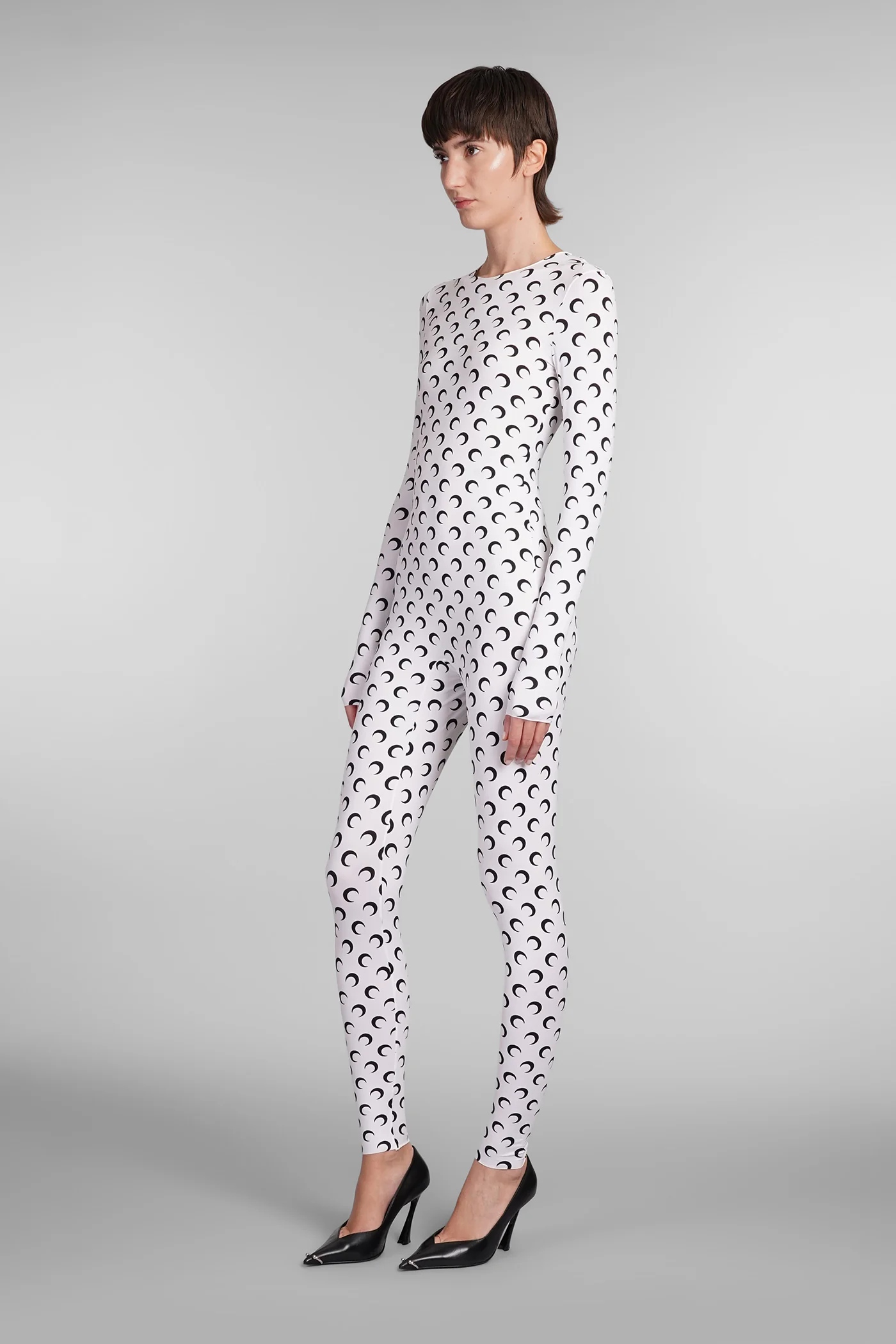 Jumpsuit in white polyamide - Image 4