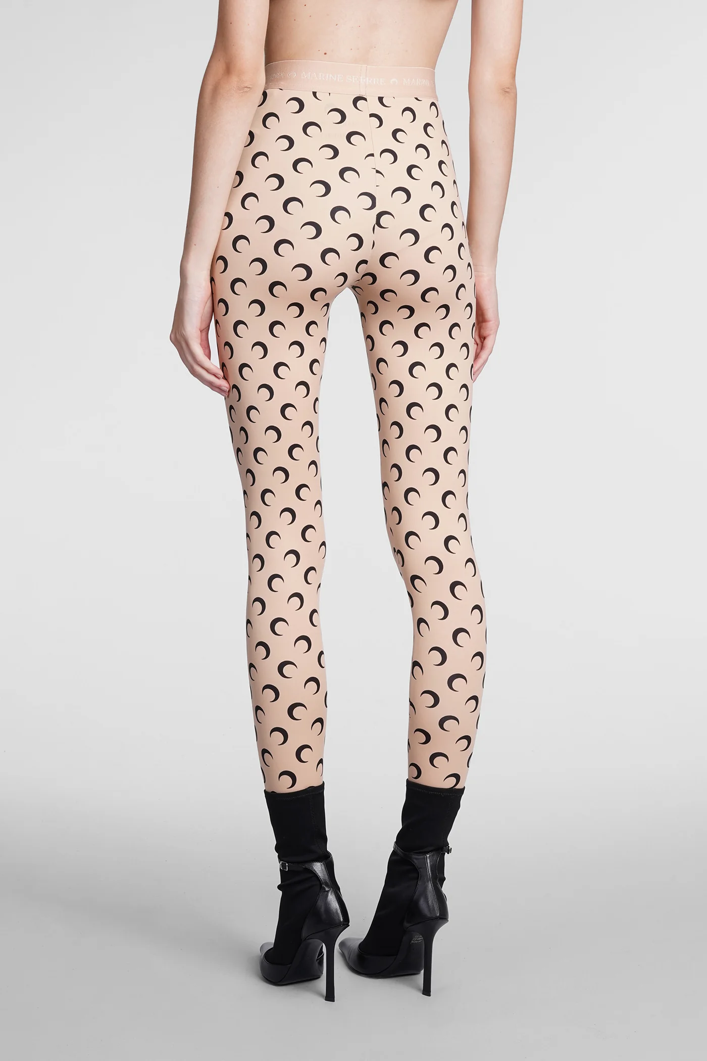 Leggings in beige polyamide - Image 3
