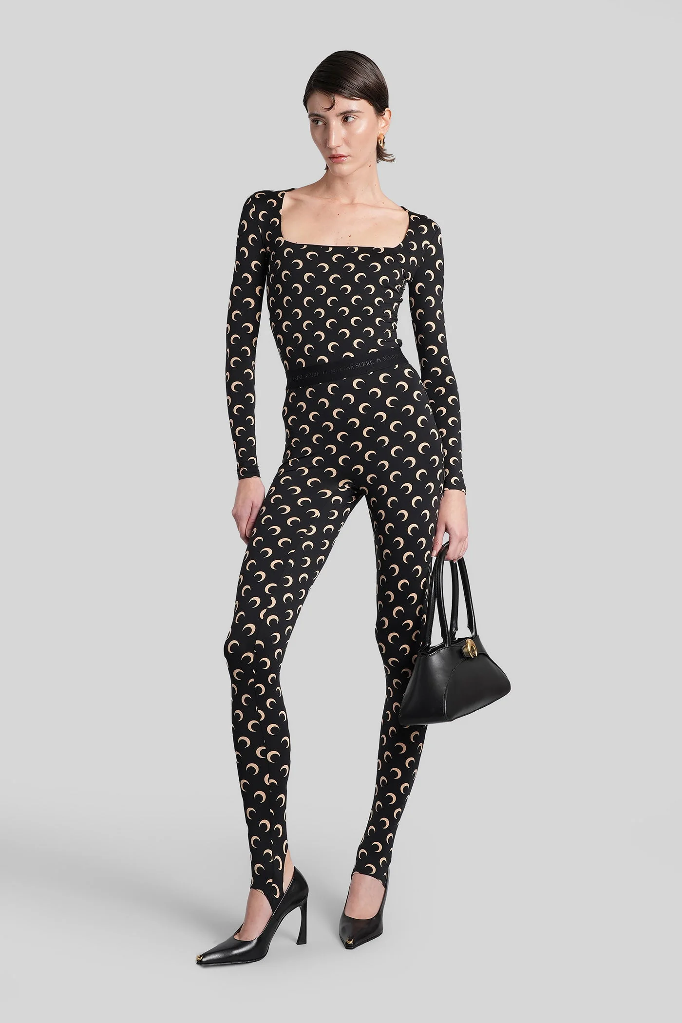 Leggings in black polyamide - Image 2