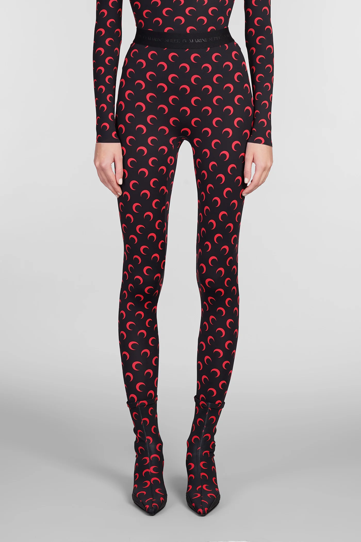 Leggings in black polyester