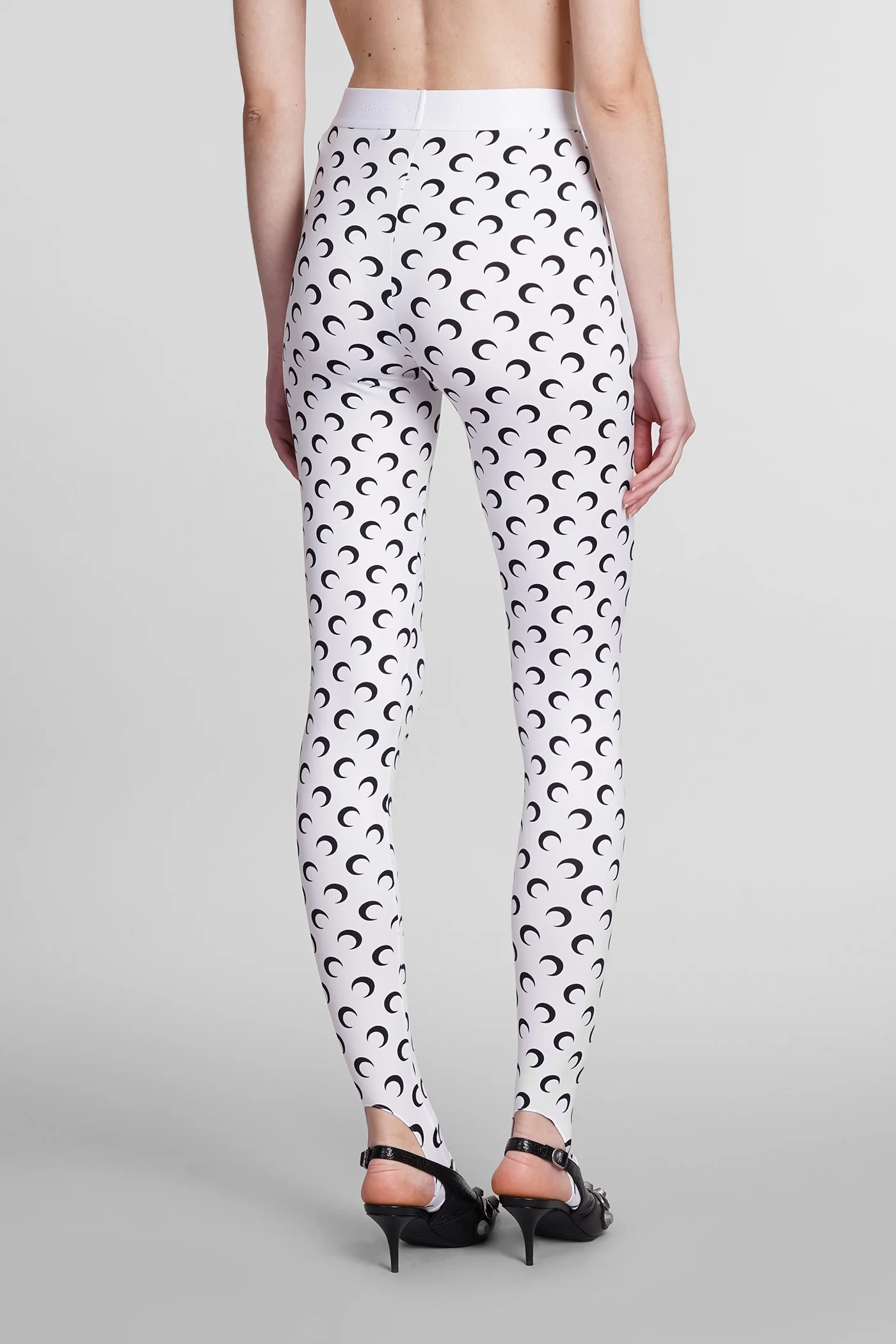 Leggings in white polyamide - Image 3